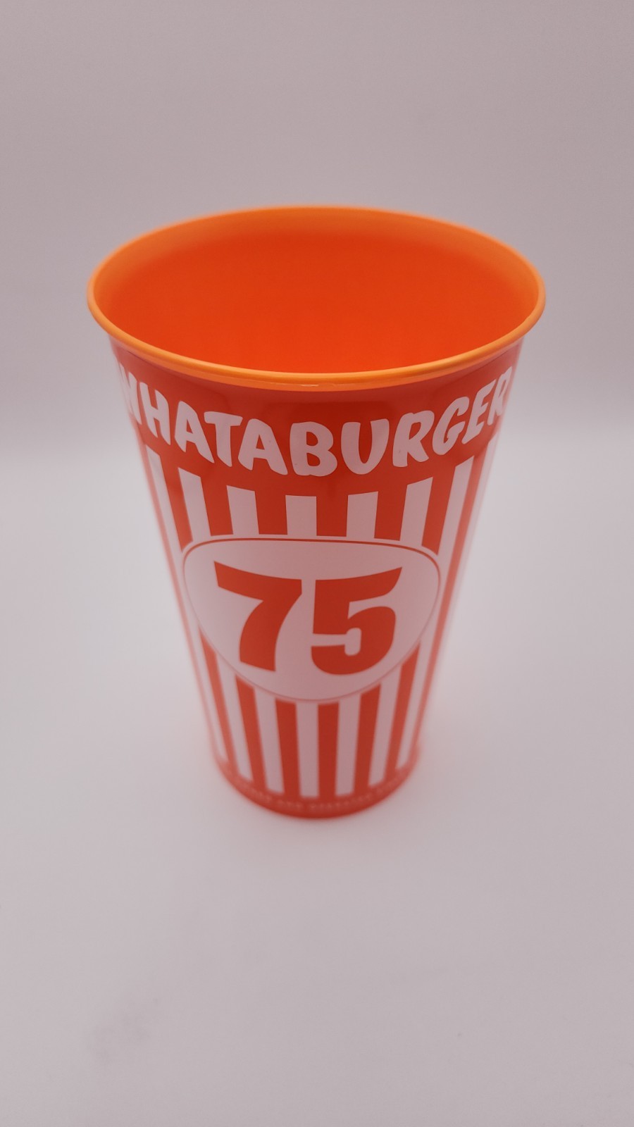 Whataburger 75th Anniversary Cup with Lid New Free Shipping