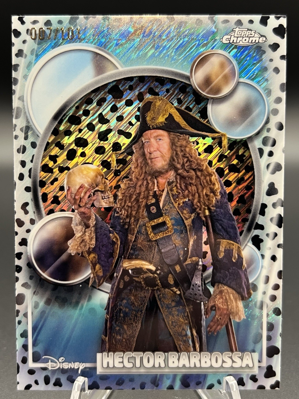2026 Topps Chrome Disney Hector Barbossa 101 Dalmatians 007/101 Rare!!