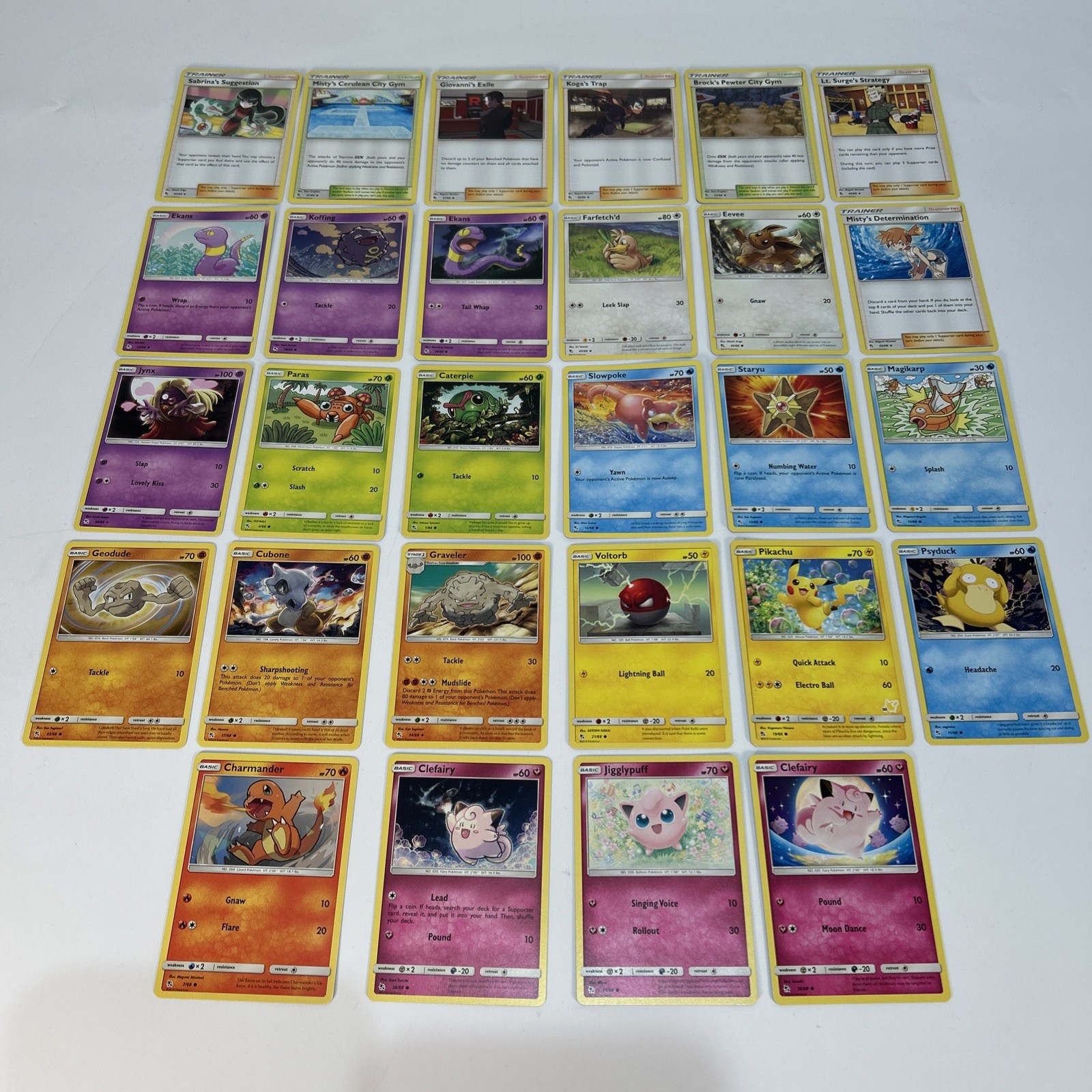 Pokémon Card Bundle Hidden Fates x28 No Duplicates Uncommon Common Sun & Moon