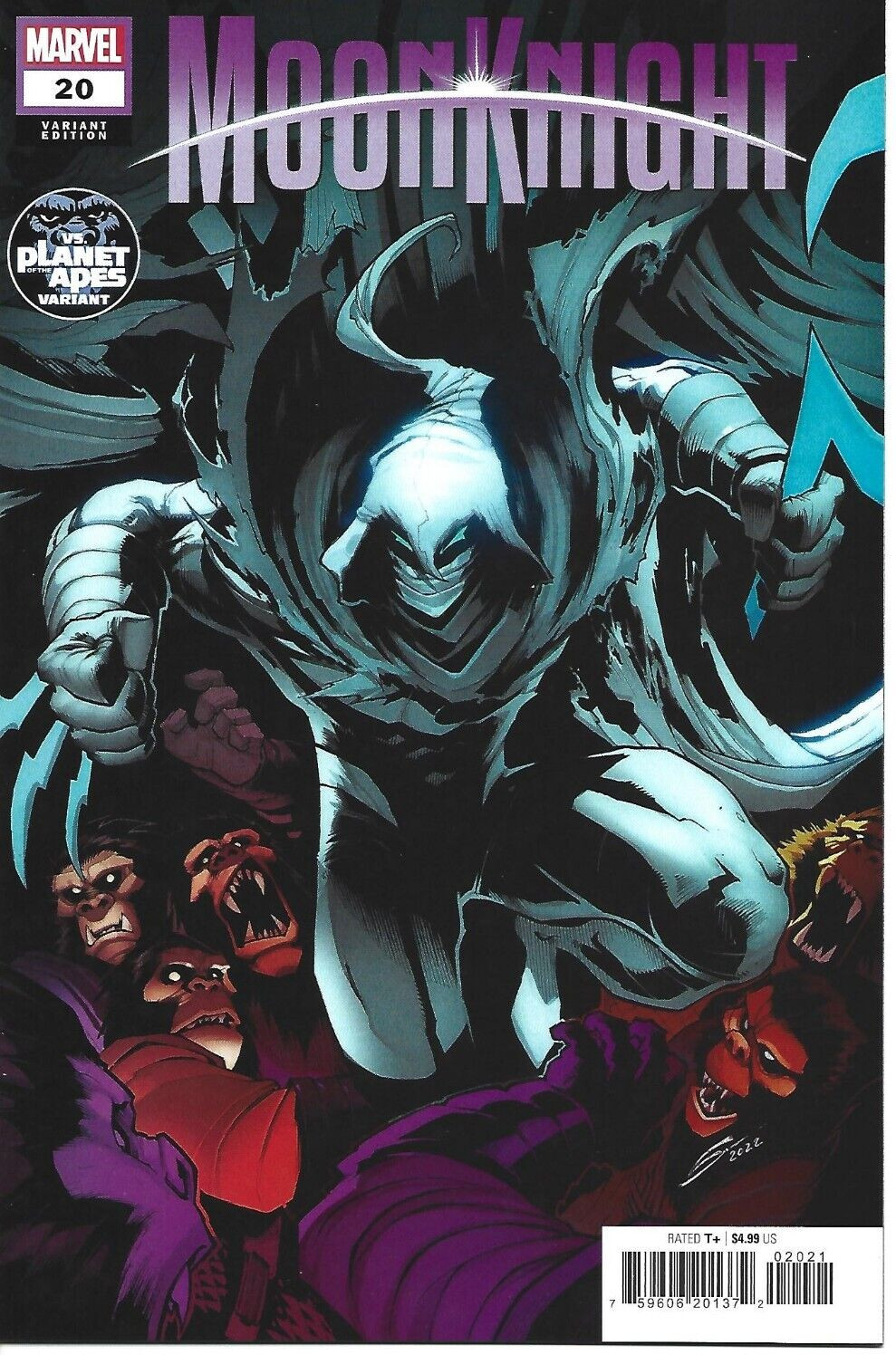 MOON KNIGHT #20 GERARDO SANDOVAL VARIANT MARVEL COMICS 2023 BAGGED AND BOARDED