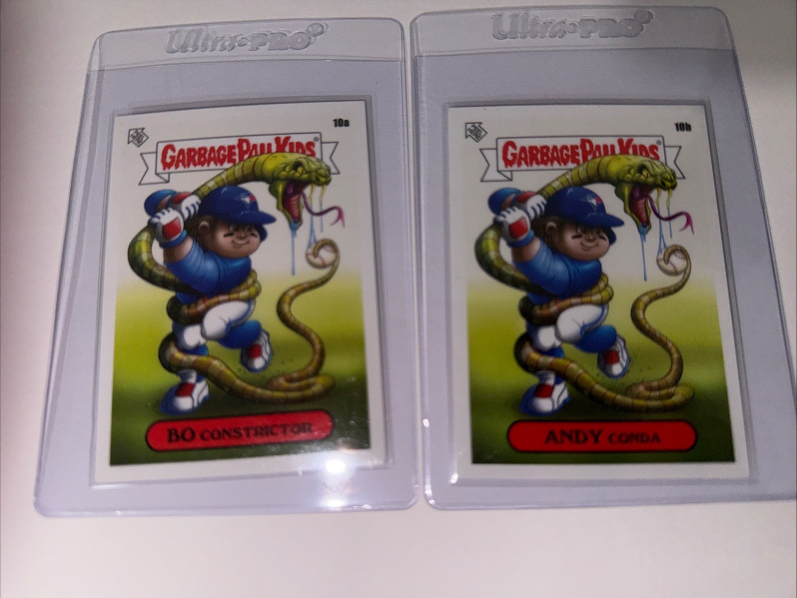 Garbage Pail Kids 2022 GPK x MLB S2 Alex Pardee 10a and 10b Bo Bichette