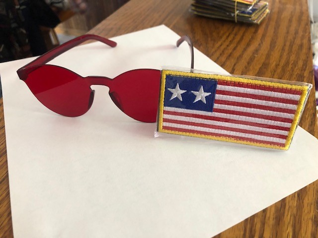 2024 A24 CIVIL WAR MOVIE DVD STYLE WESTERN FORCES & CANDY APPLE RED SUNGLASSES