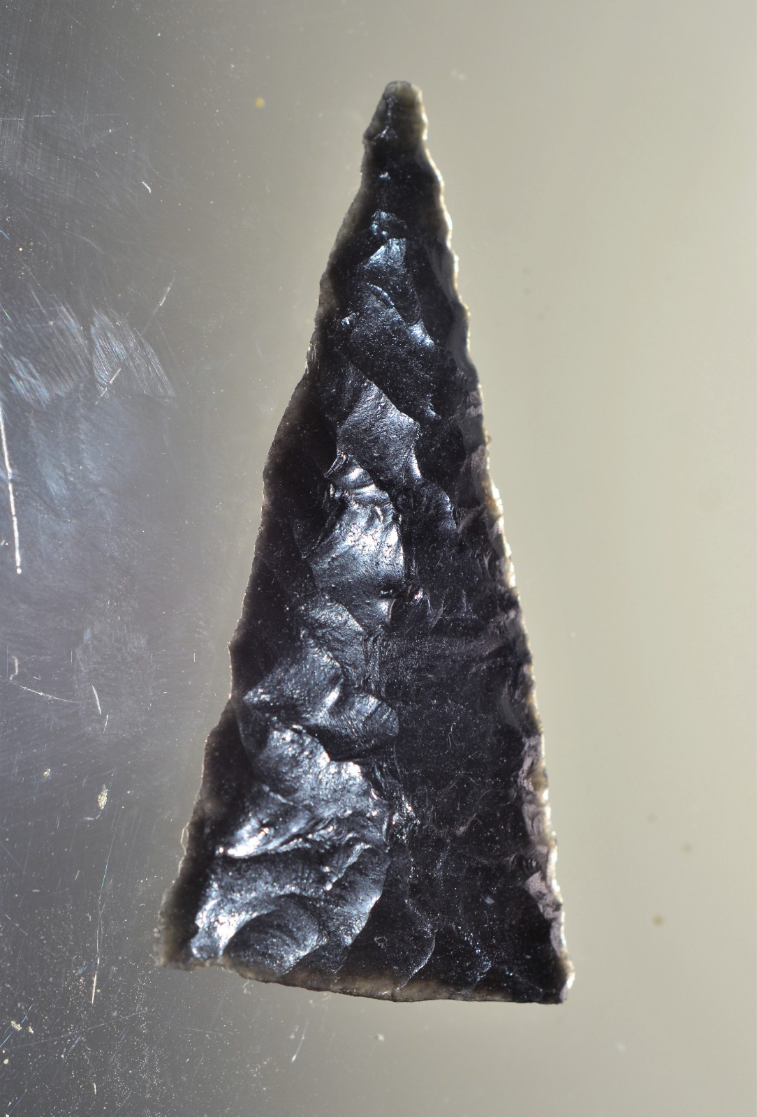 Authentic Modern Reproduction of Pre 1600 Utah Obsidian Arrowhead