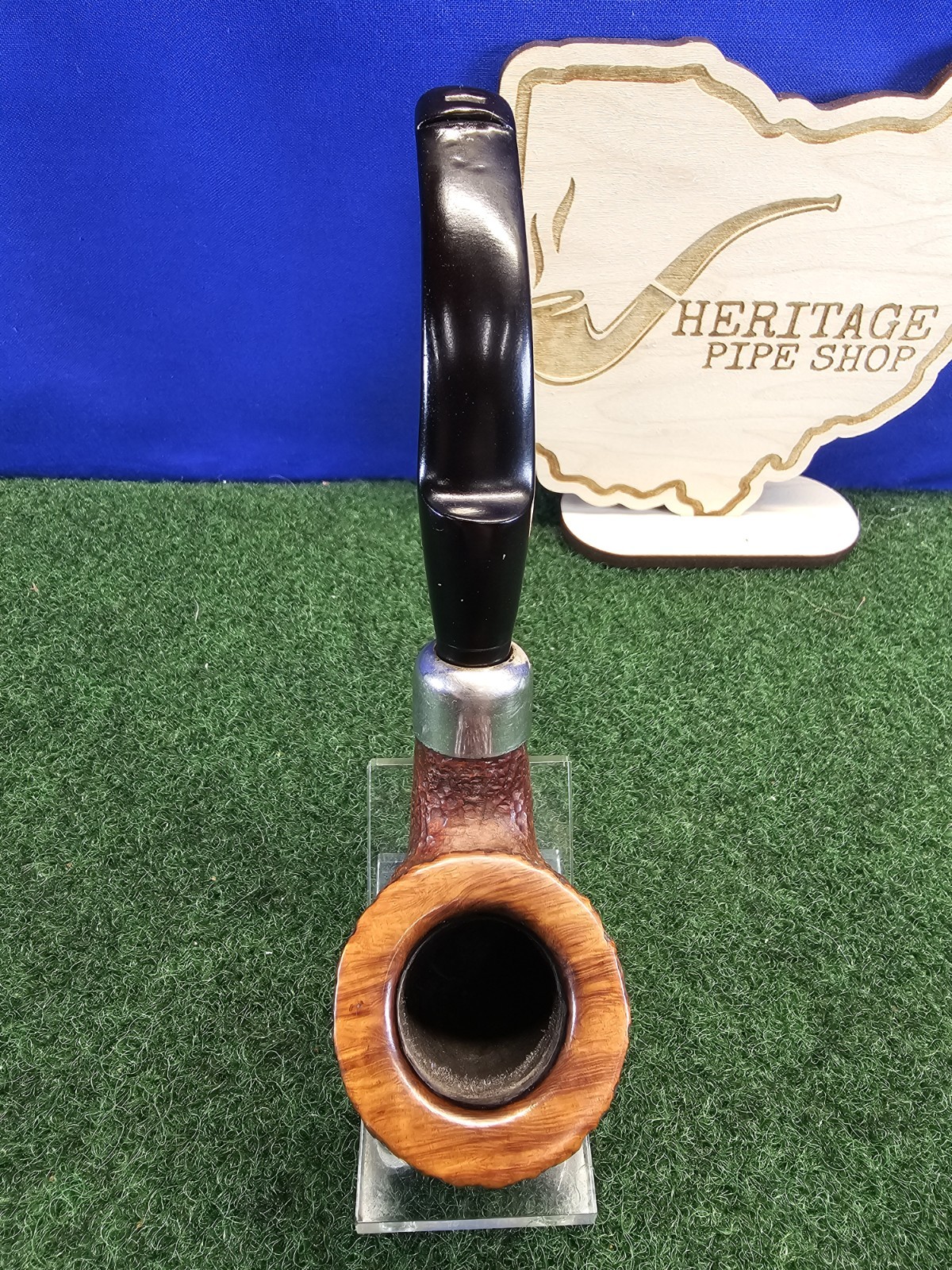 Savinelli Dry System 2622 Rusticated 6mm Bent Pot Restored Italian Briar Pipe
