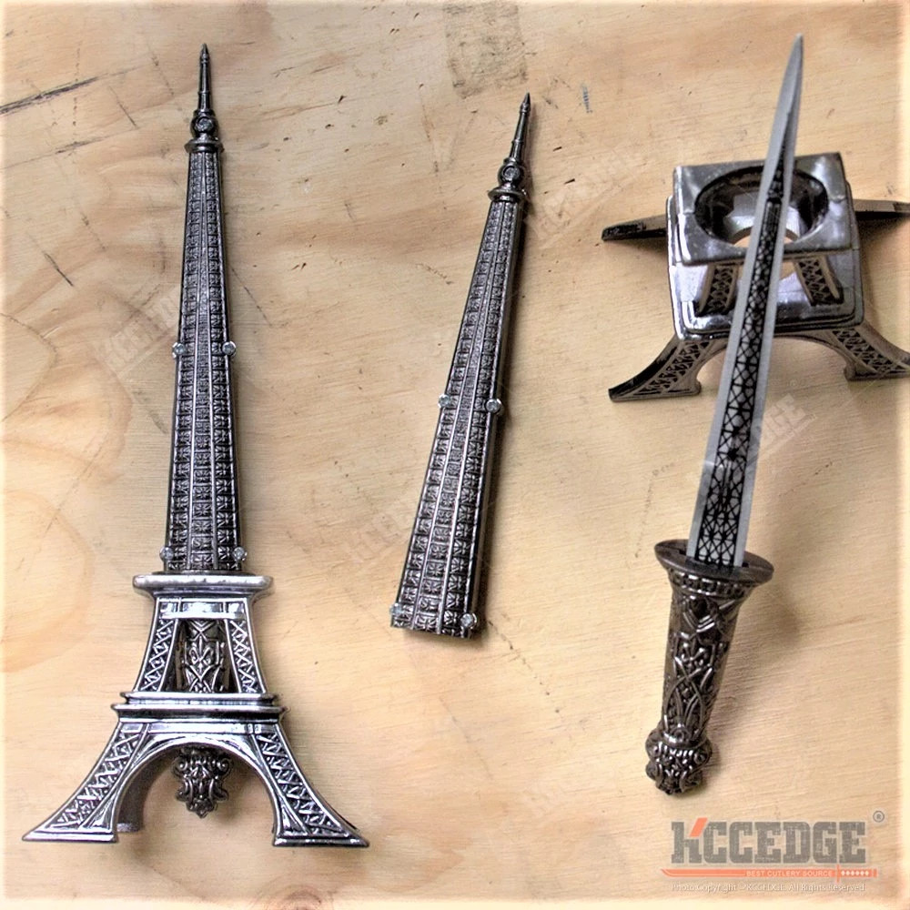 10″ Eiffel Tower Standing Display w/ Metal Blade Letter Opener w/ GIFT BOX