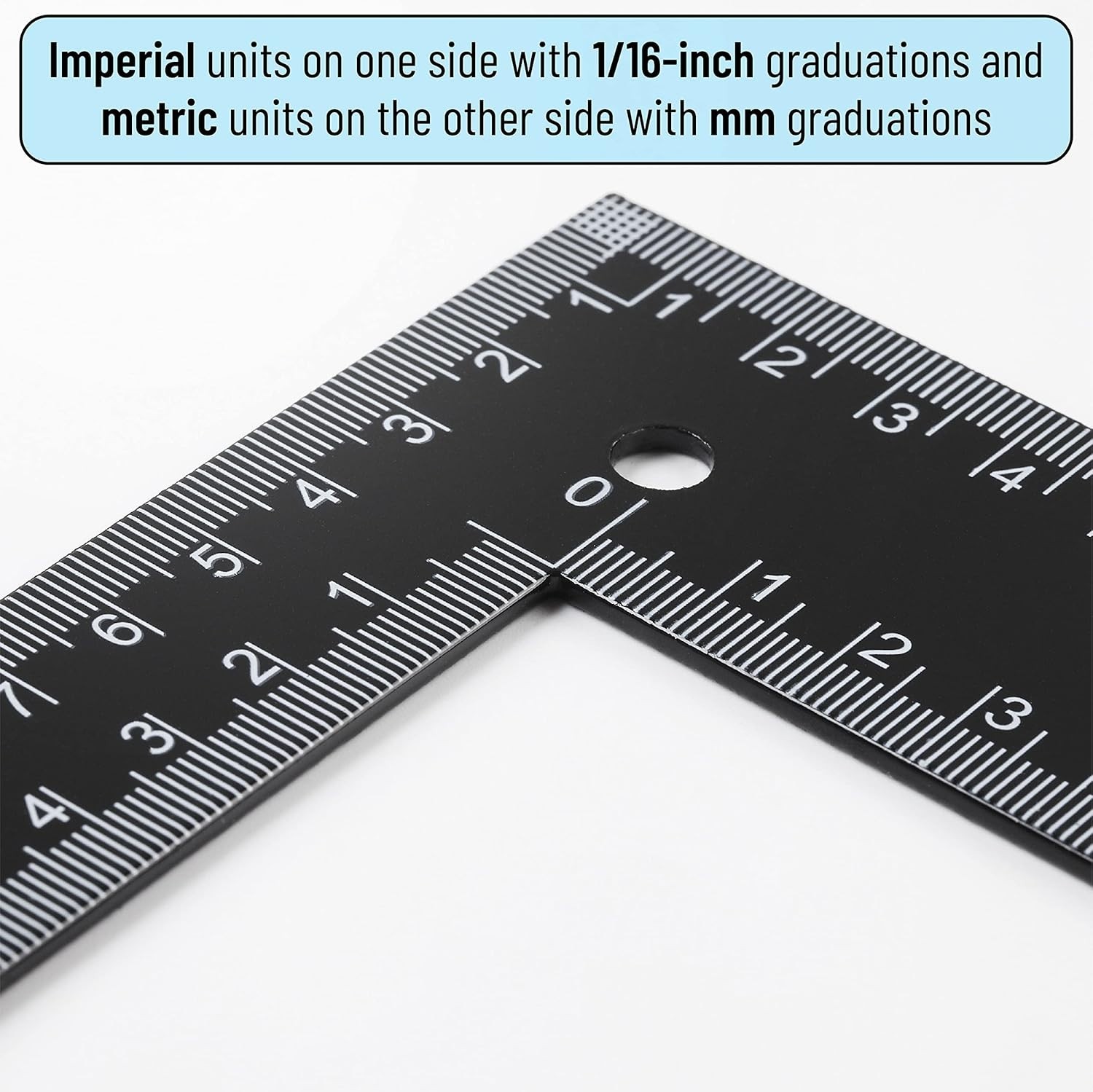 Professional Carpenter Square 8×12 – Dual-Sided Measurement for Precision Work