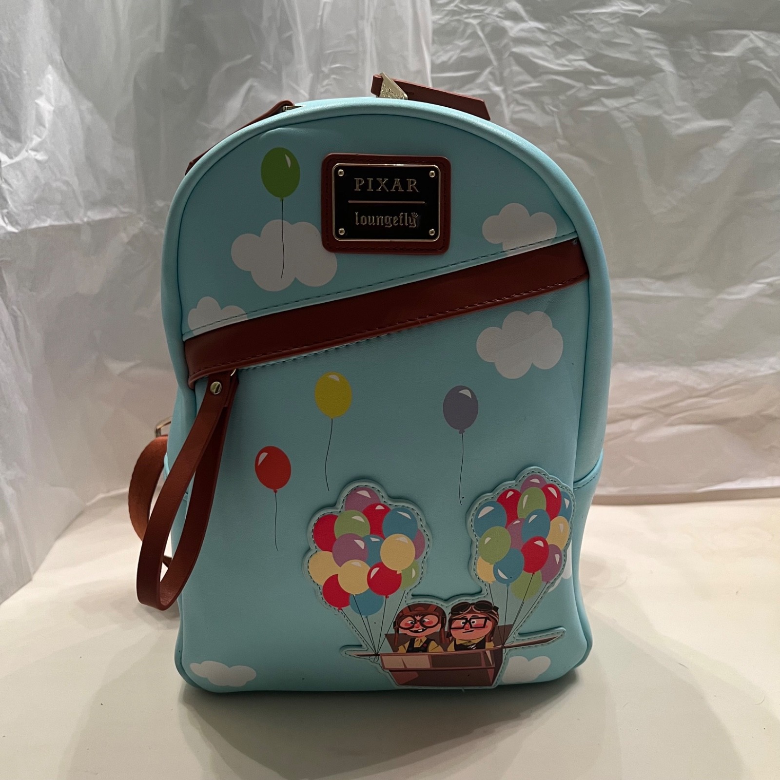Loungefly Disney Up Light Blue Multicolor Mini Backpack Adventure Is Out There