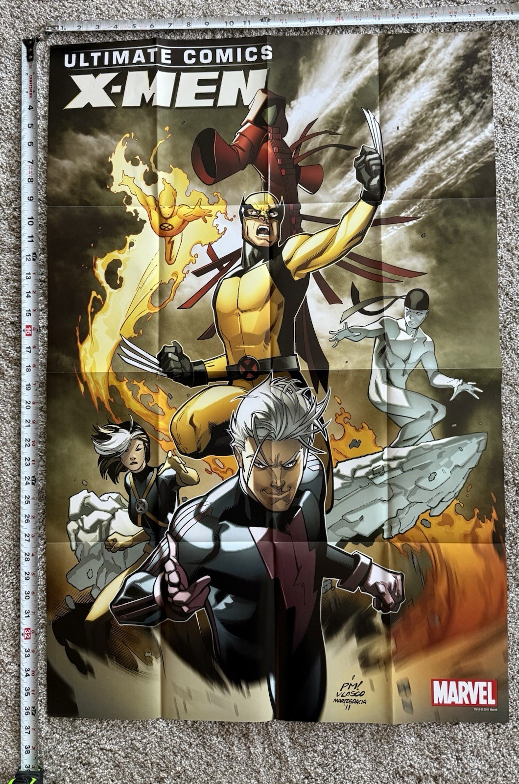 2011 Marvel promo poster ~ ULTIMATE COMICS X-MEN