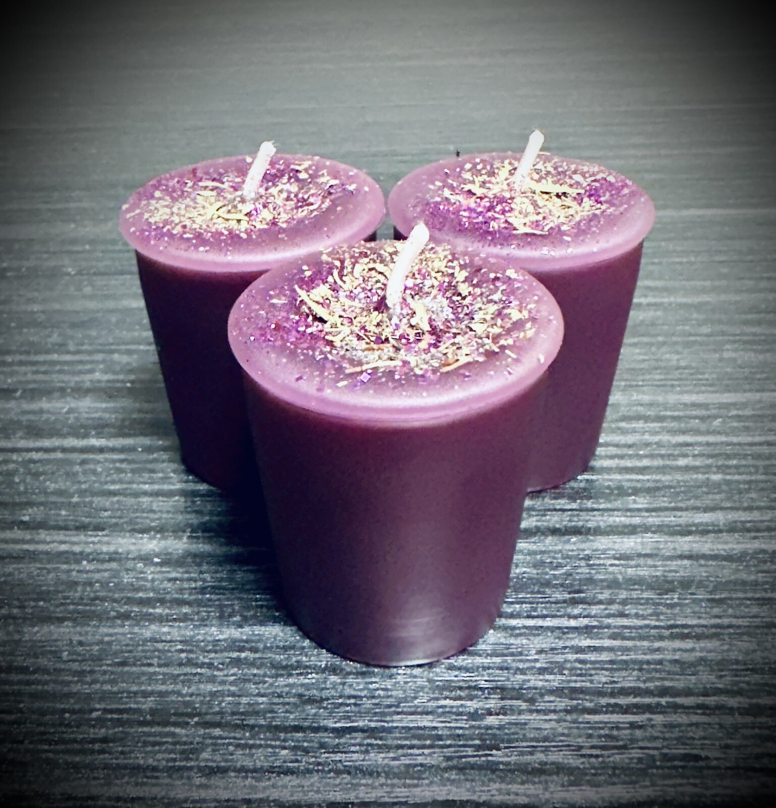 (3) Psychic Power Votive Candles, Handmade, Organic, Witchcraft, Hoodoo, Wicca