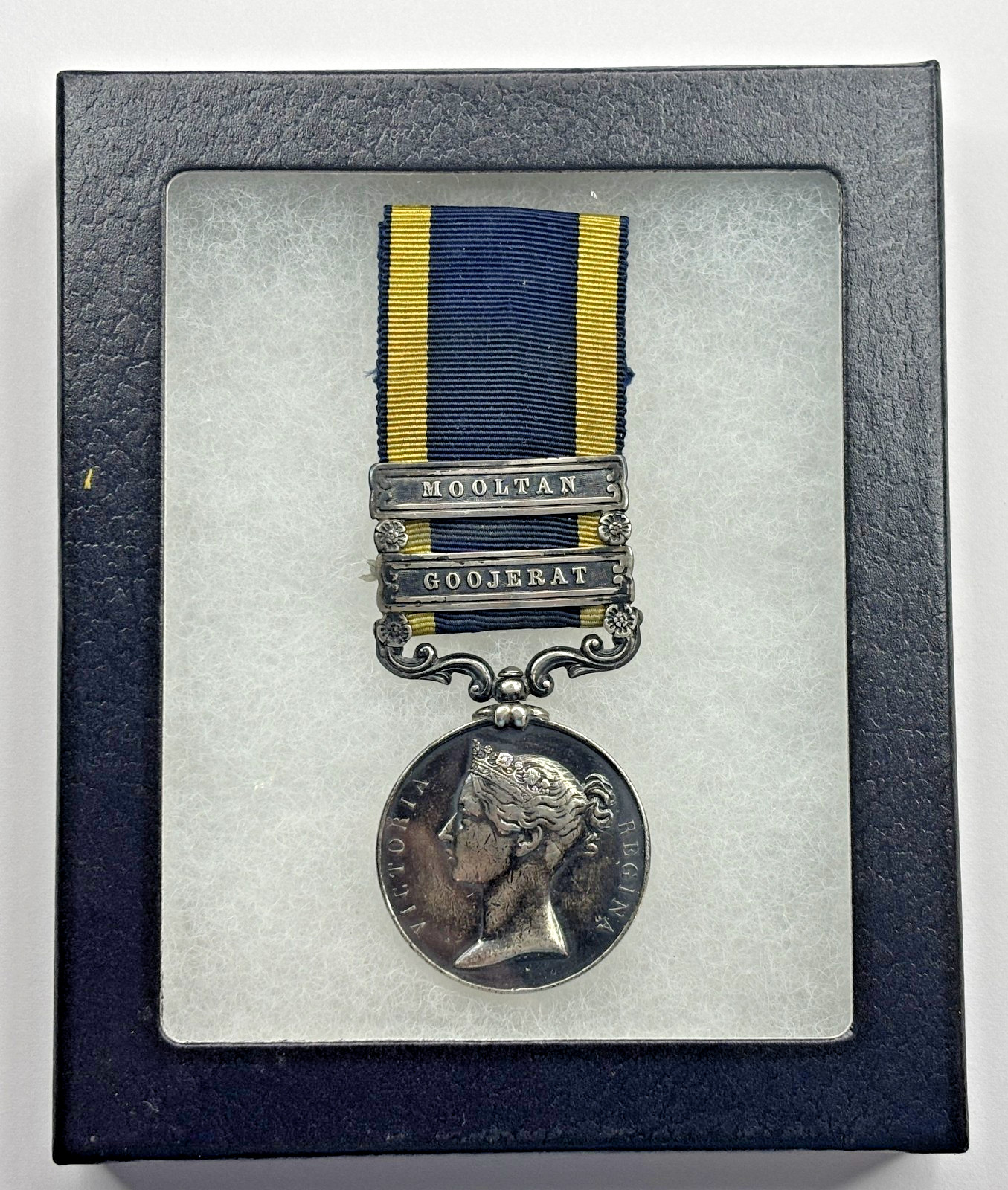 British India Punjab Campaign Medal 1848-1849 with Mooltan & Goojerat Clasps