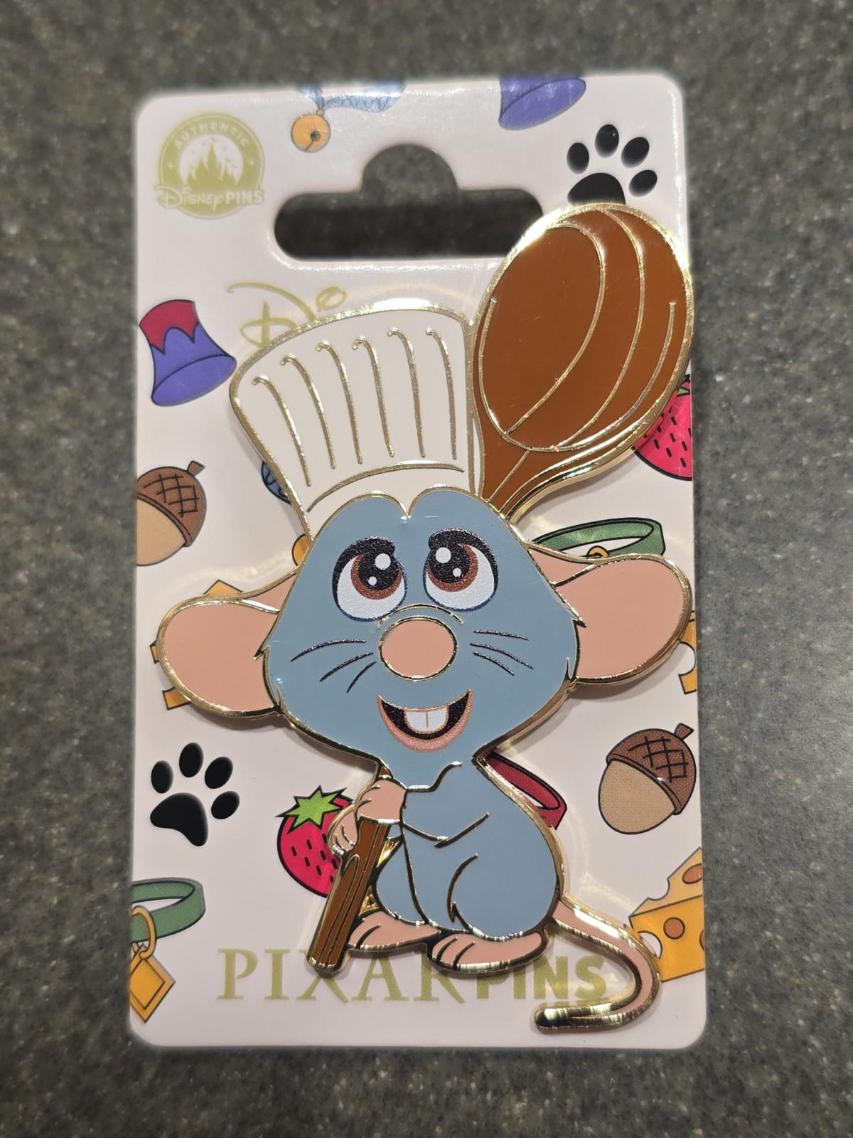 DLP Cutie Baby Chef Remy Spoon Big Head Ratatouille Paris Disney Land Pin 2025