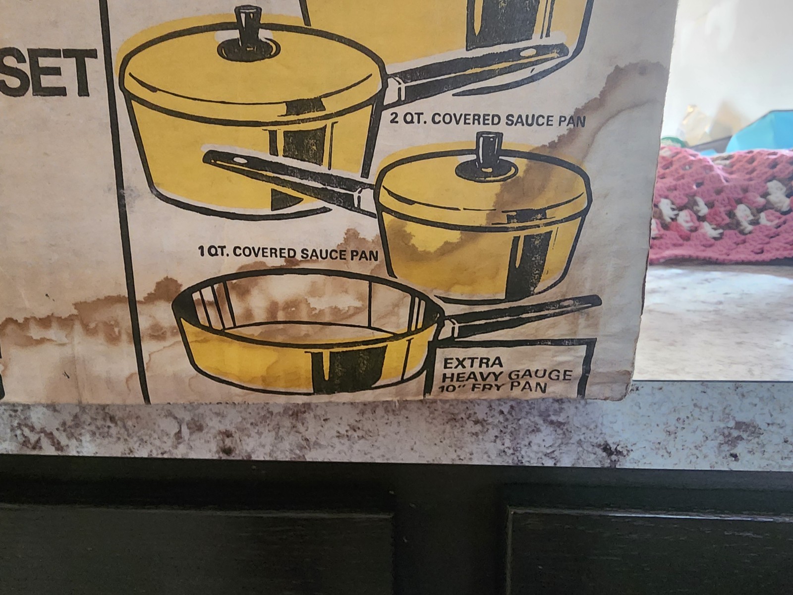 Vintage Kitchen Delight Cookware “Sunset” Yellow Aluminum 7-Piece Set USA RARE
