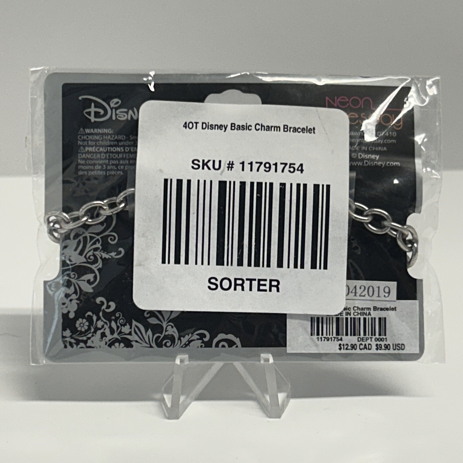 NEW Disney ‘Neon Tuesday’ Basic Charm Bracelet – Disney Parks Sealed