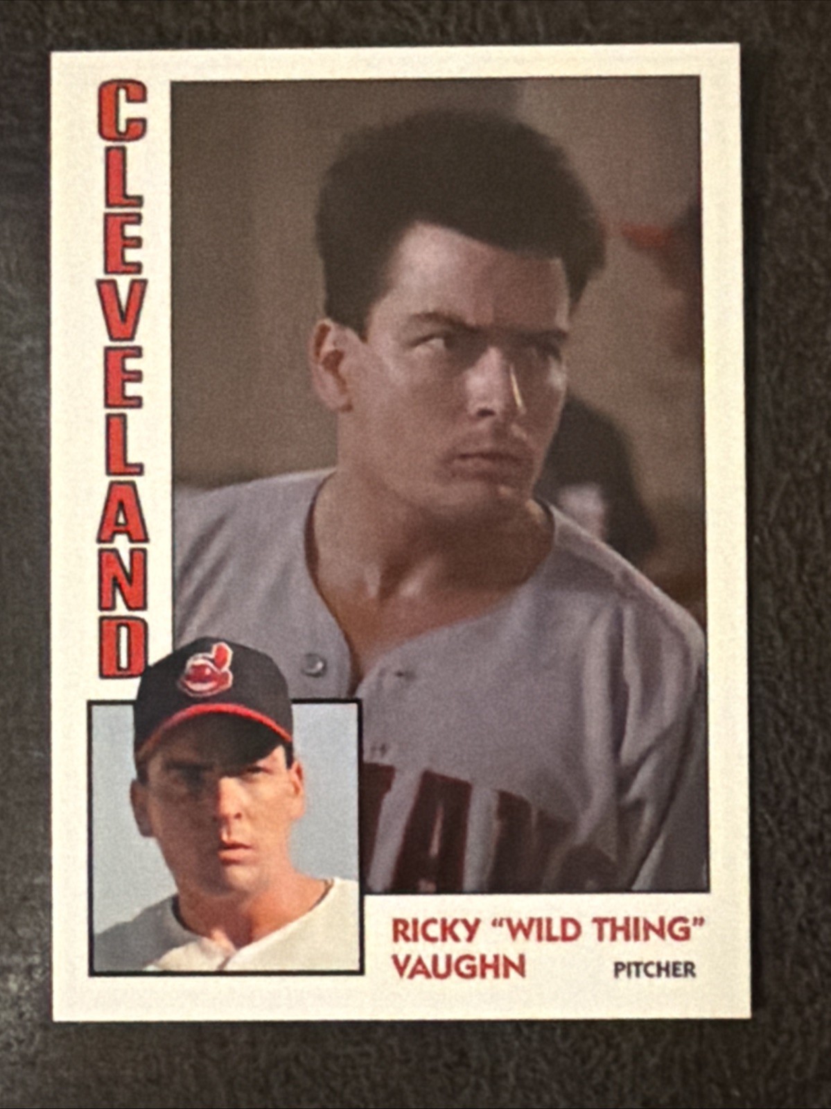 Ricky Vaughn “Wild Thing” 1989 Major League Movie Custom Fan Art Novelty Card