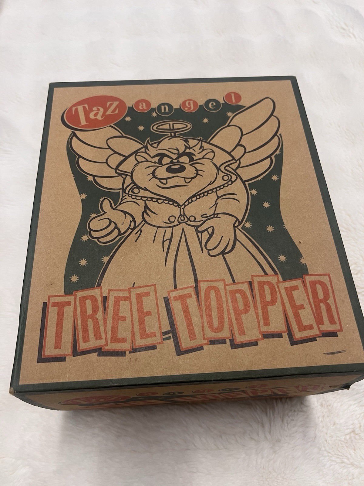 Tasmanian Devil Taz Angel Tree Topper 1994 Warner Bros In Original Box