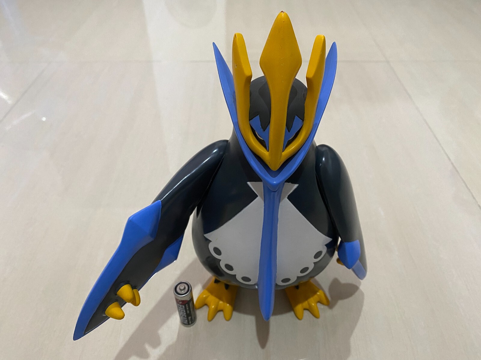 Empoleon(H8.0″)Pokemon Monster Banpresto 2008 Vinyl Collection Figure Toy.
