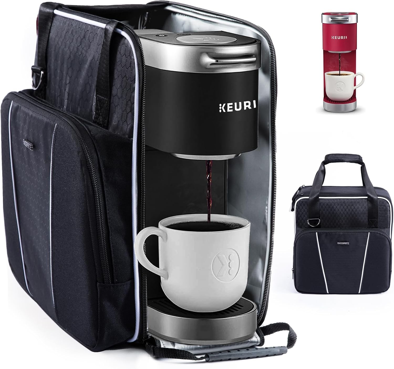 Coffee Maker Travel Bag for Keurig K Mini with K Cup Pods Storage