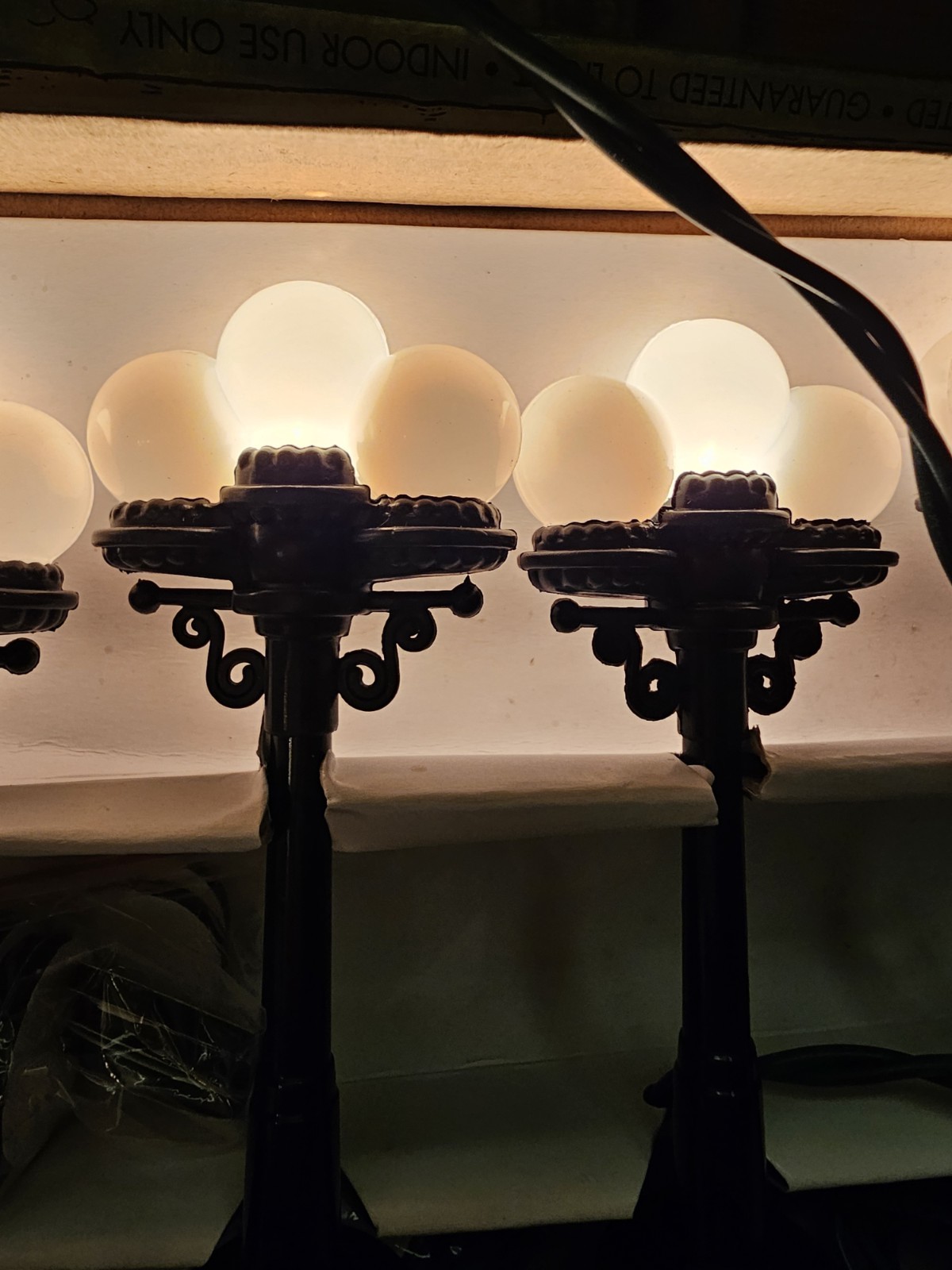 Victorian Streetlights Lamppost String Lights Holiday Village Christmas Lights