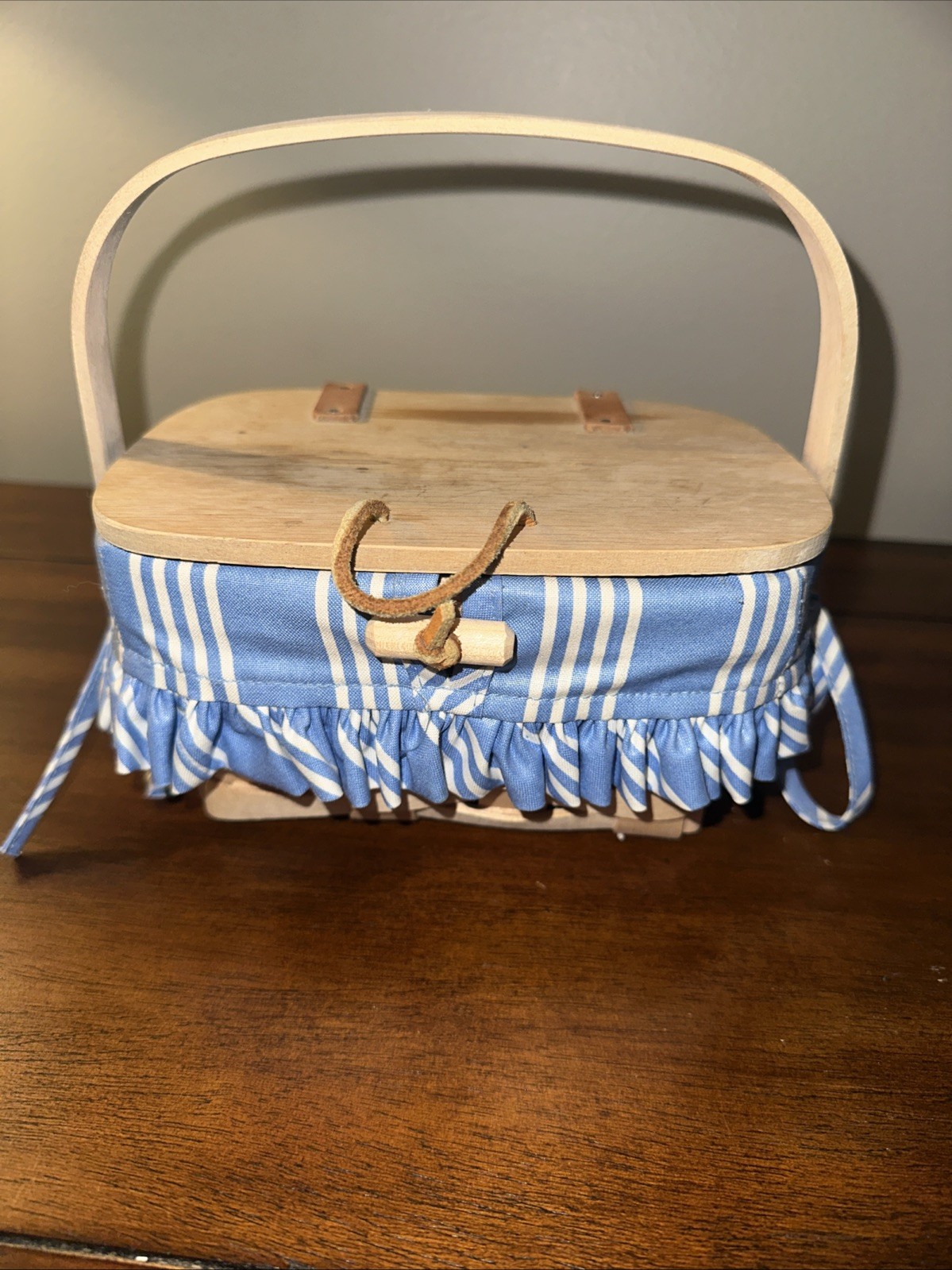 1998 Longaberger Kiddie Combo Purse W/Fabric Liner And Divided Plastic Protector