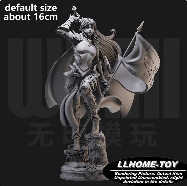 Anime Princess Z Armor Sword Resin 3D Print GK Figure DIY Model Unpainted