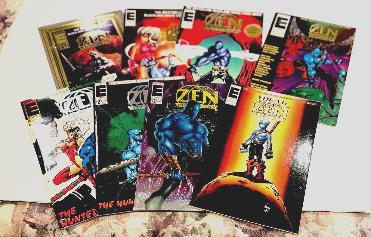 ZEN Intergalactic Ninja 8 Issue Lot! (1993 Entity)The Hunted;Chromium;Source; NM