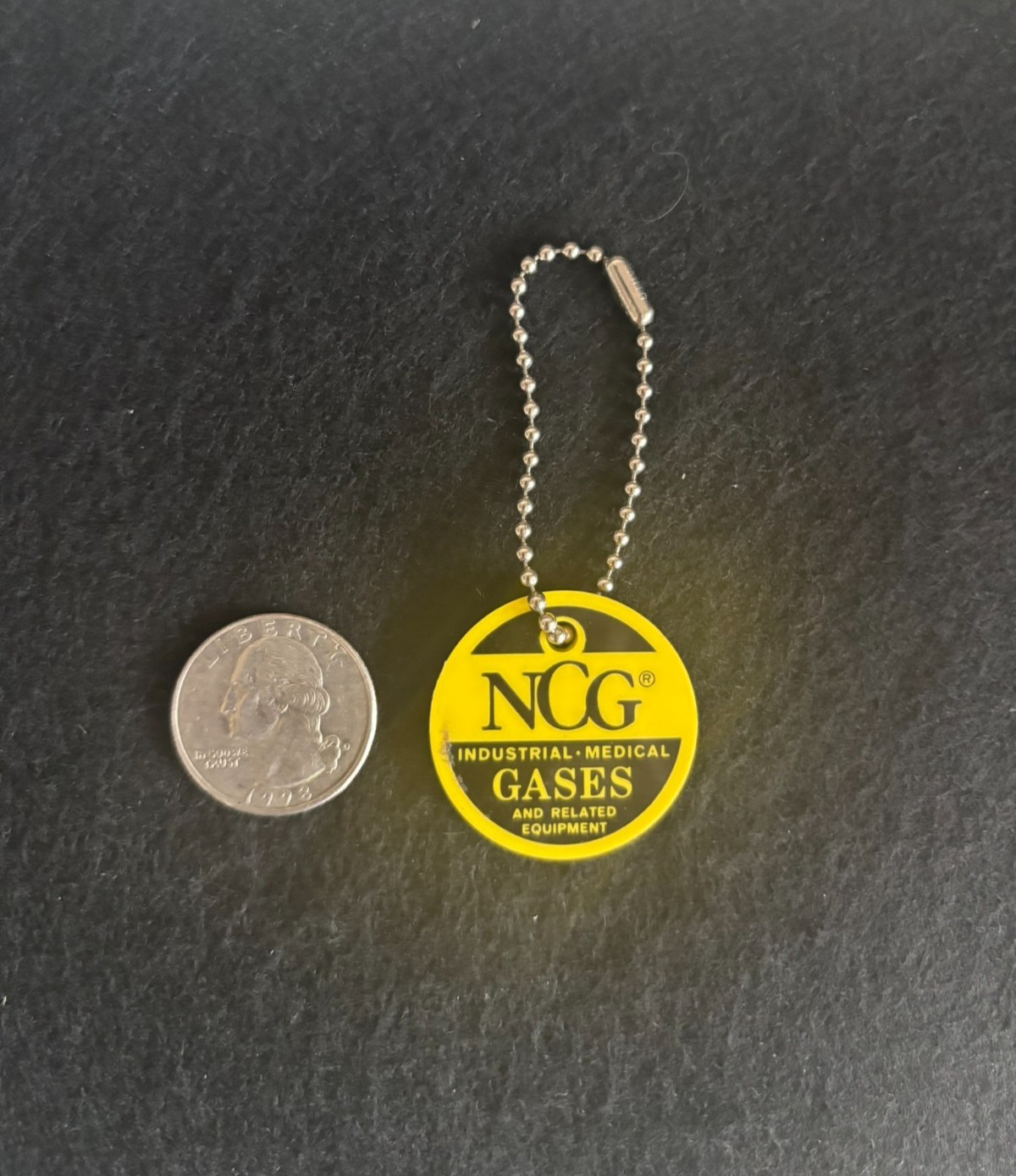 Vintage NCG Gases Keychain