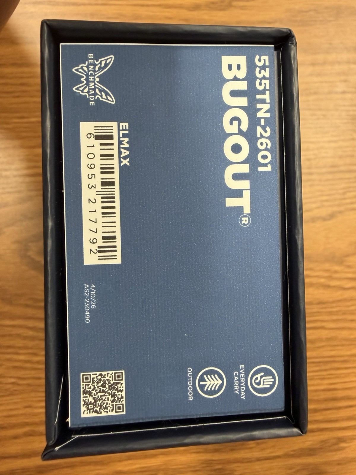 Benchmade 535TN-2601 Bugout AXIS 3.24″ Elmax Tan Cerakote Taiga Green Grivory