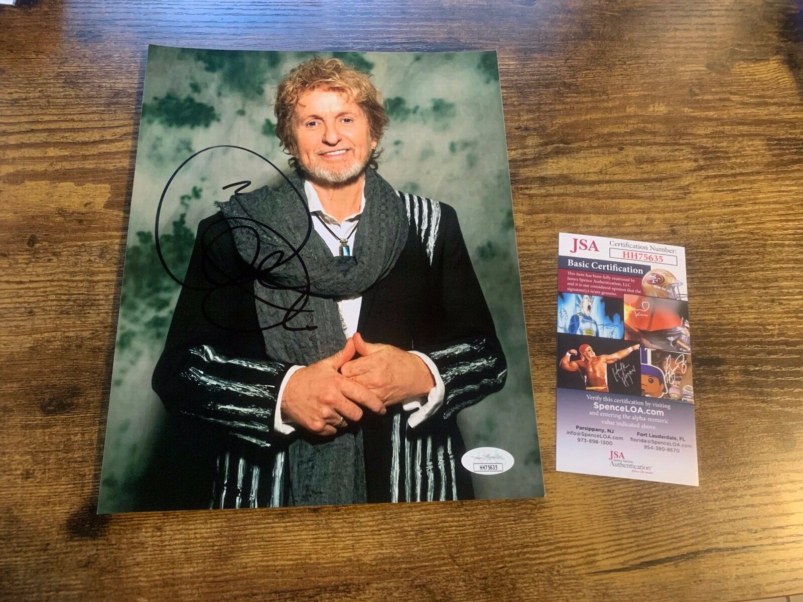 8×10 Photo Autographed by Jon Anderson “Yes” Signature with JSA COA #HH75635