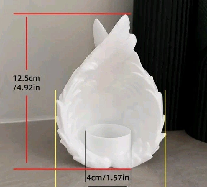 3D Printed White Wings Sphere Holder