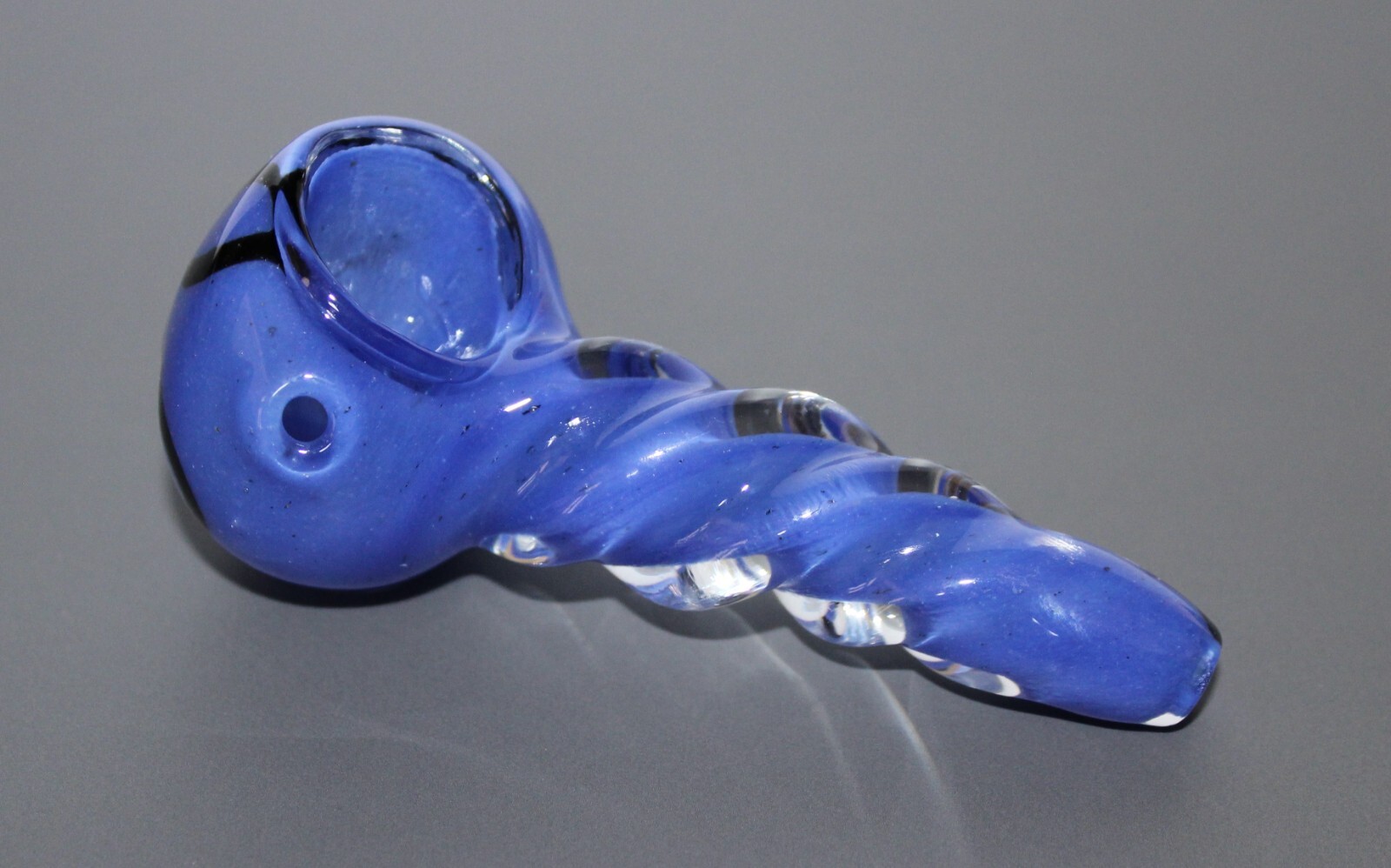 3″ SAPPHIRE SPIN Unicorn Stem Tobacco Smoking Glass Pipe