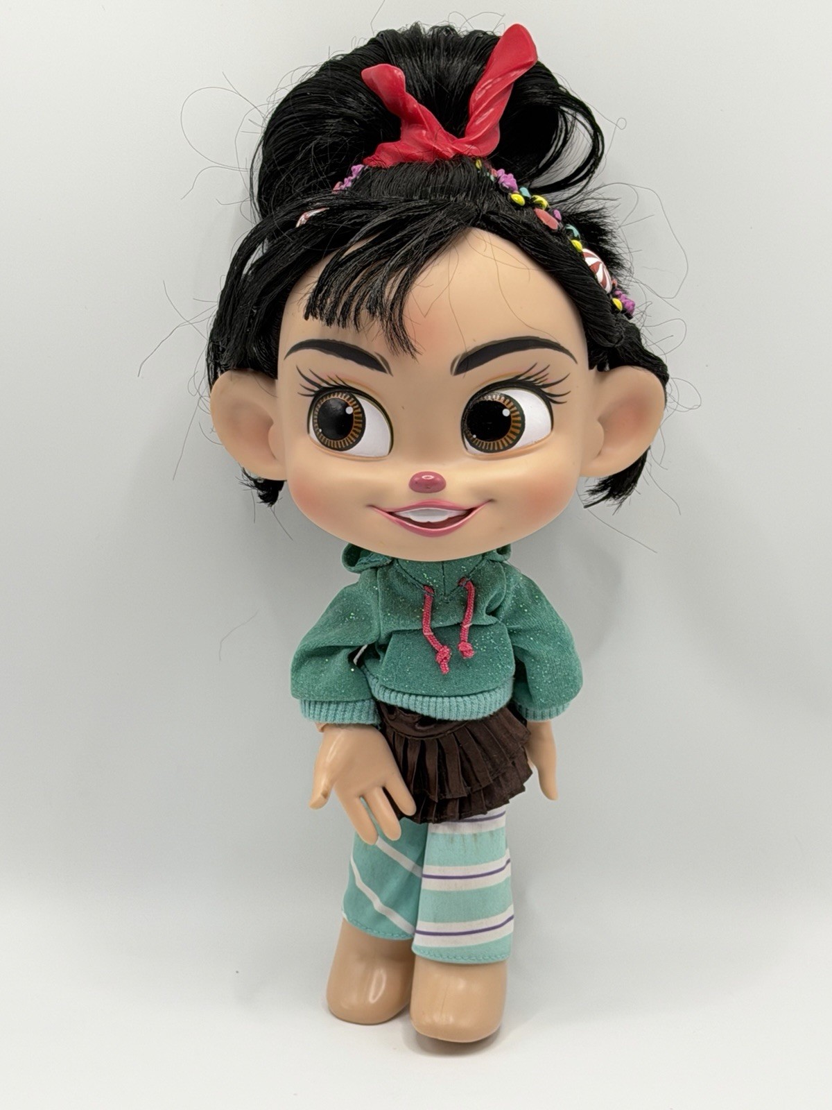Disney Wreck-It Ralph VANELLOPE VON SCHWEETZ 11″ Talking Doll Sugar Rush WORKS