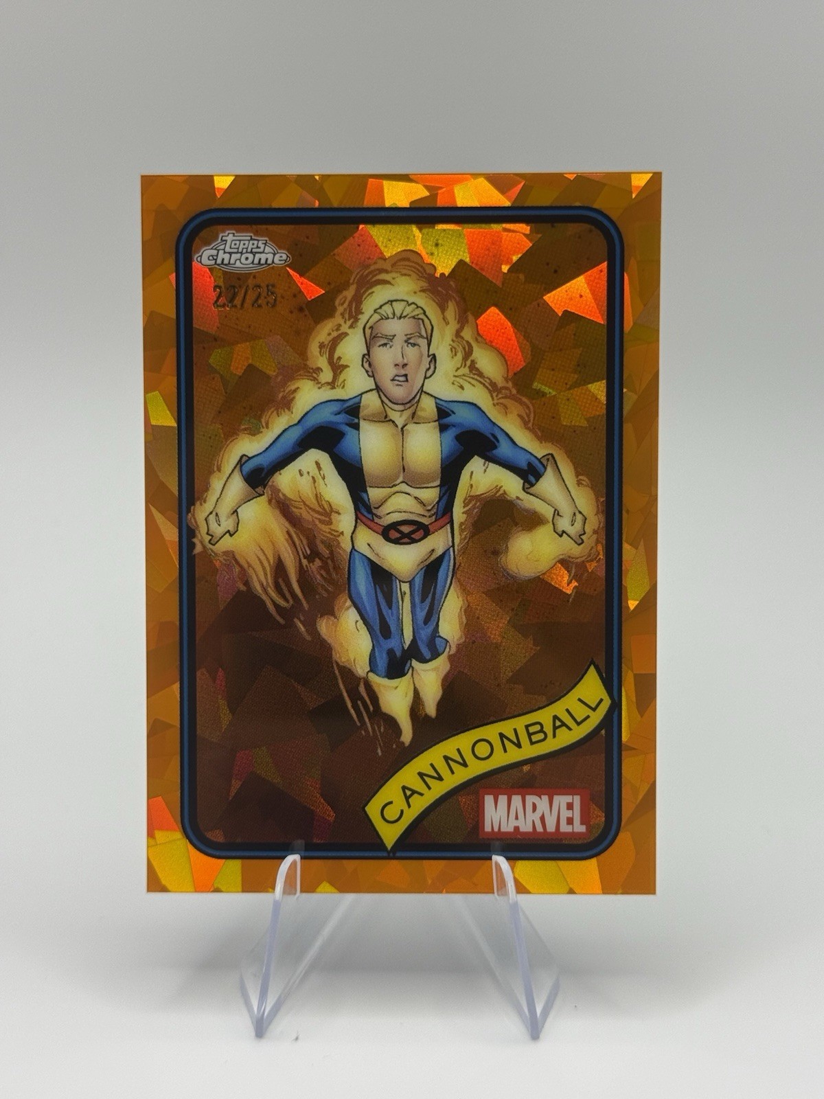 Cannonball 2025 Topps Chrome Sapphire Marvel /25 Orange Parallel Refractor