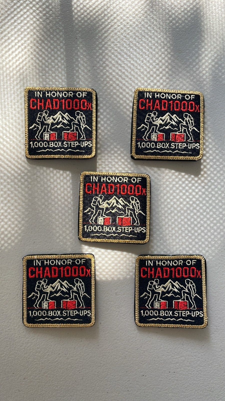 CHAD1000x – Hero WOD Challenge Patch – Hook and Loop Backing Panel