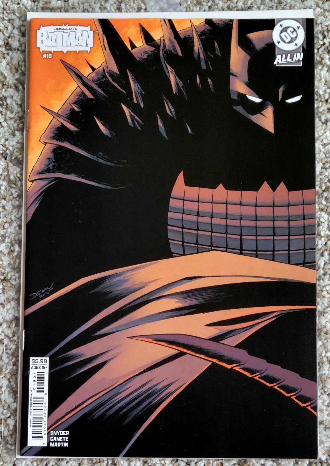 Absolute Batman #18 CVR C Declan Shalvey Card Stock VAR 3/11/26 DC