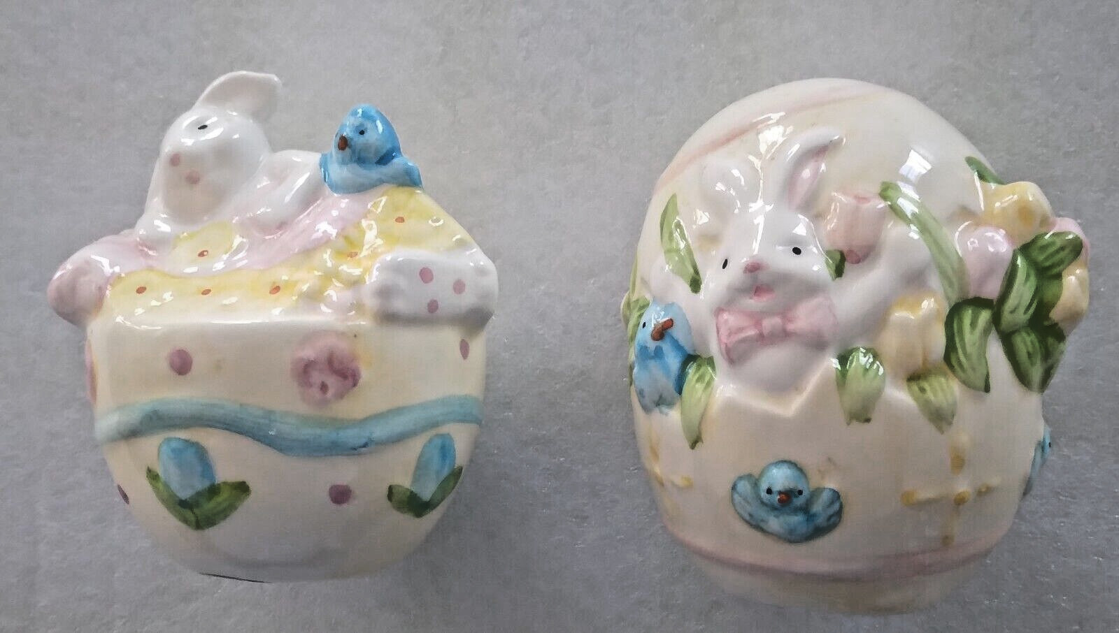 2001 Cottontale Collection Easter, Spring, Rabbits Salt & Pepper JoAnn Fabrics