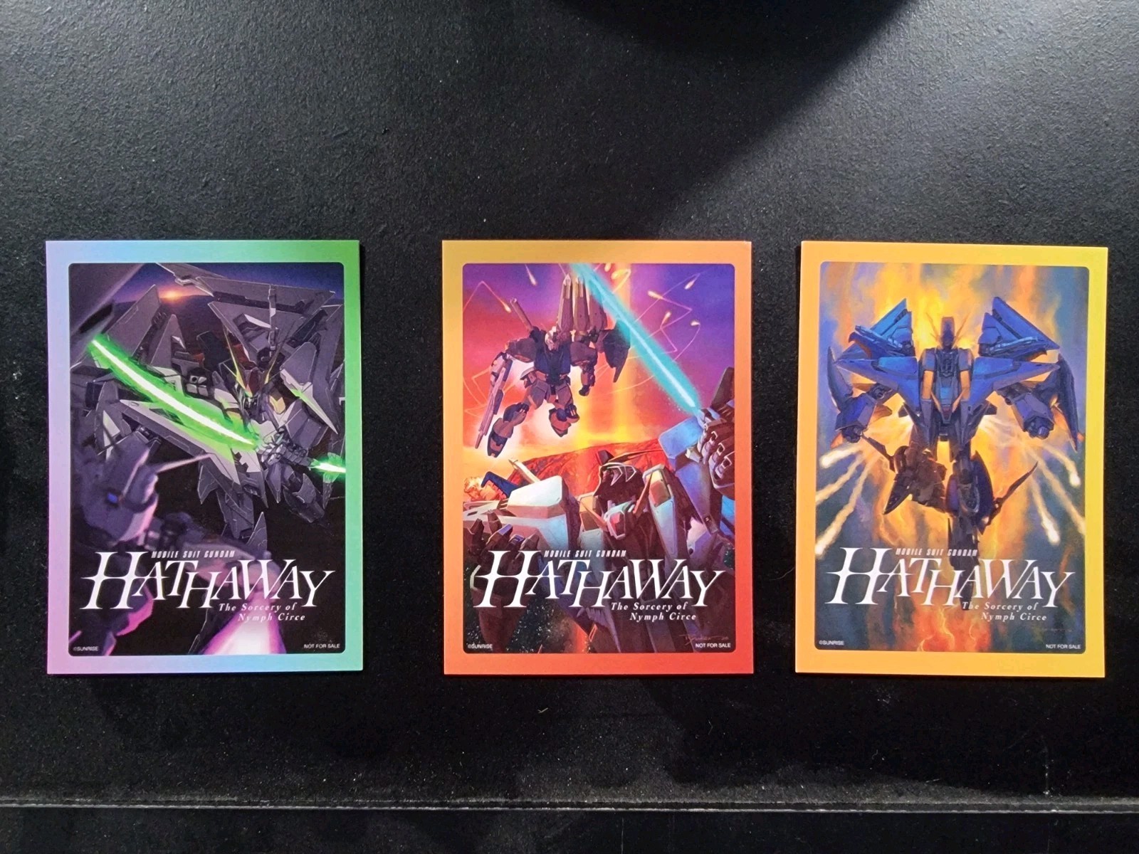 Mobile Suit Gundam Hathaway The Sorcery of Nymph Circe AMC 3 Trading Card Set
