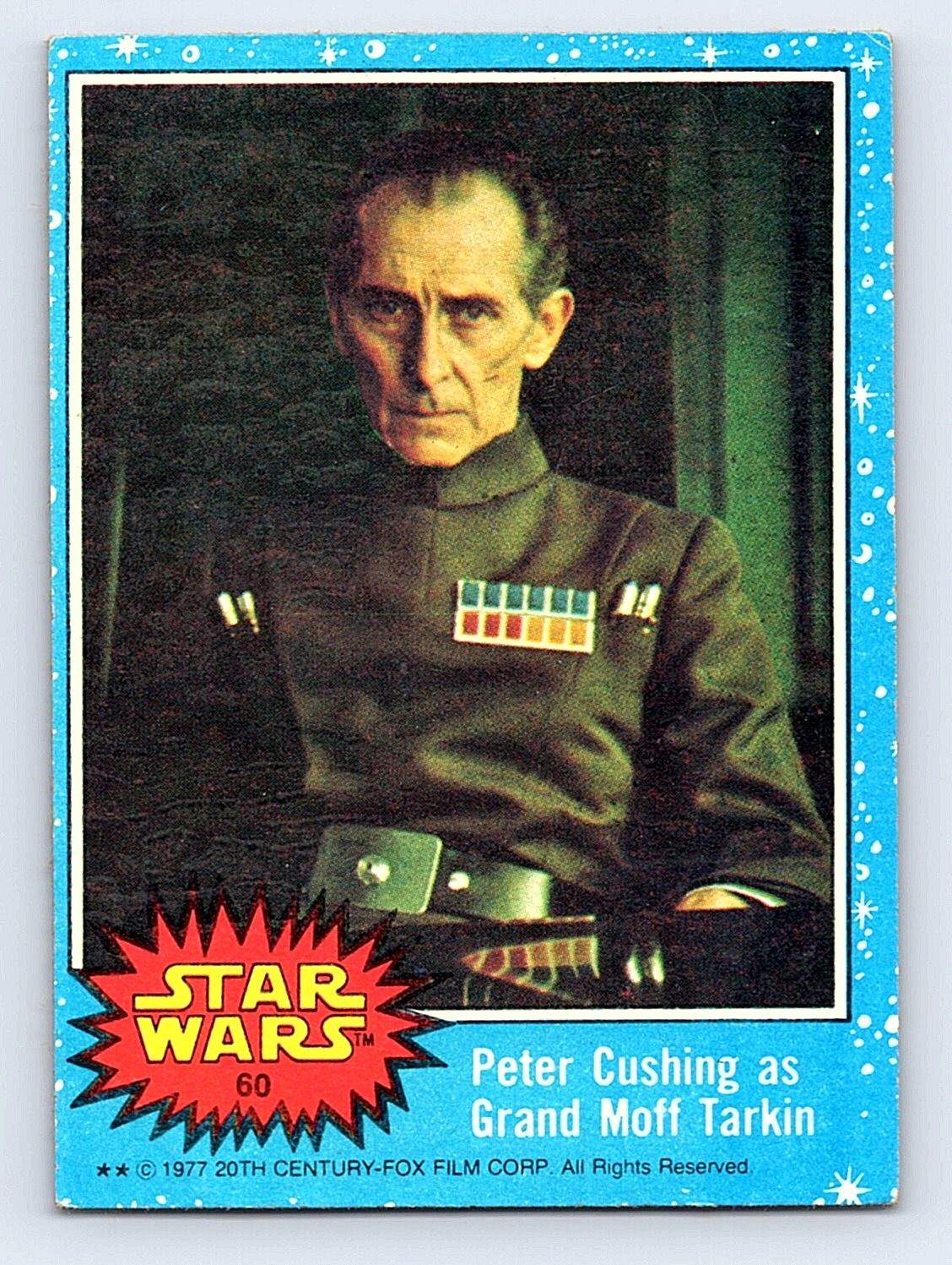1977 Topps Star Wars #60 Peter Cushing as Grand Moff Tarkin