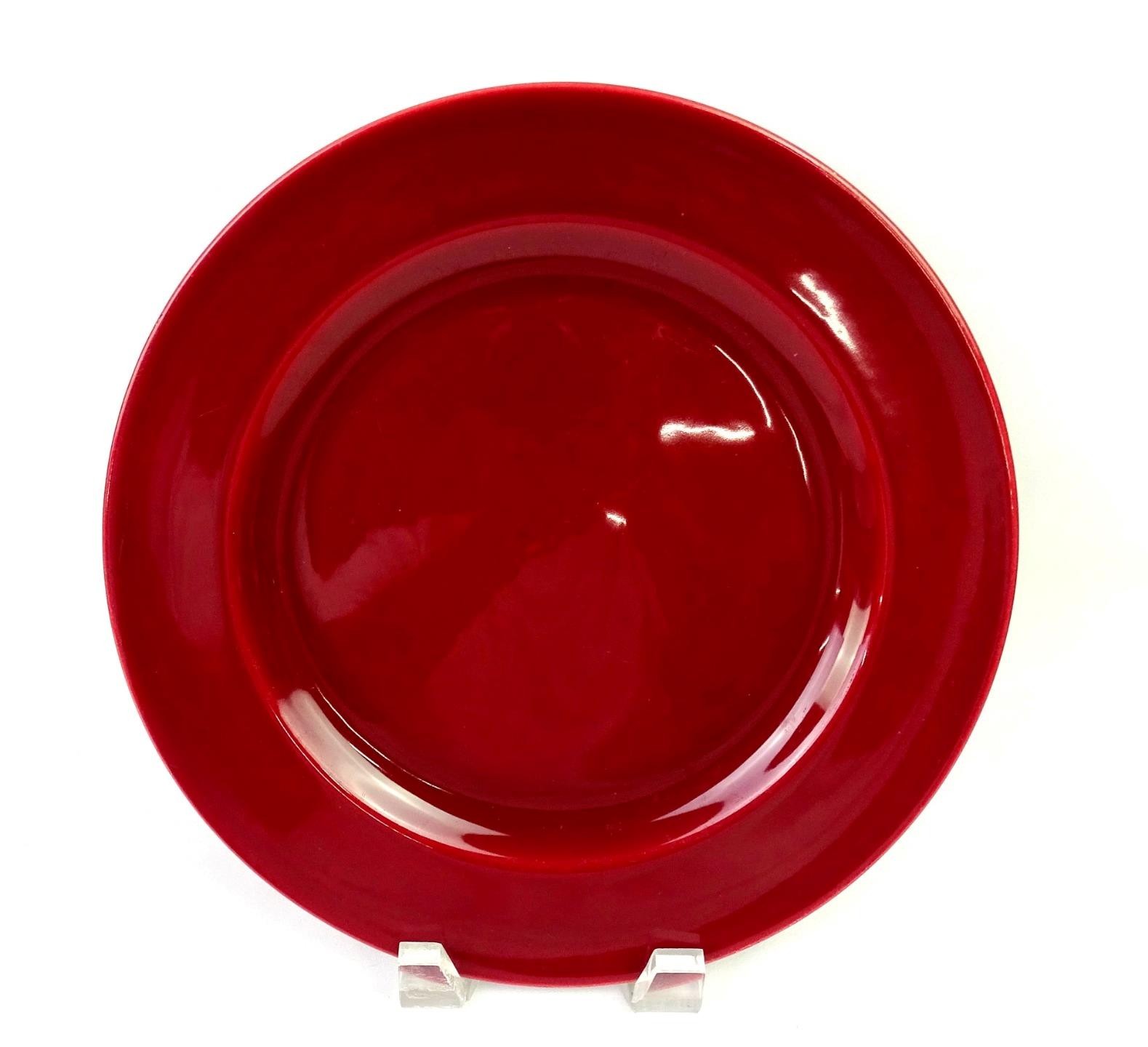 Franciscan California Pottery Maroon El Patio 10 3/8″ Dinner Plate 1934-1953
