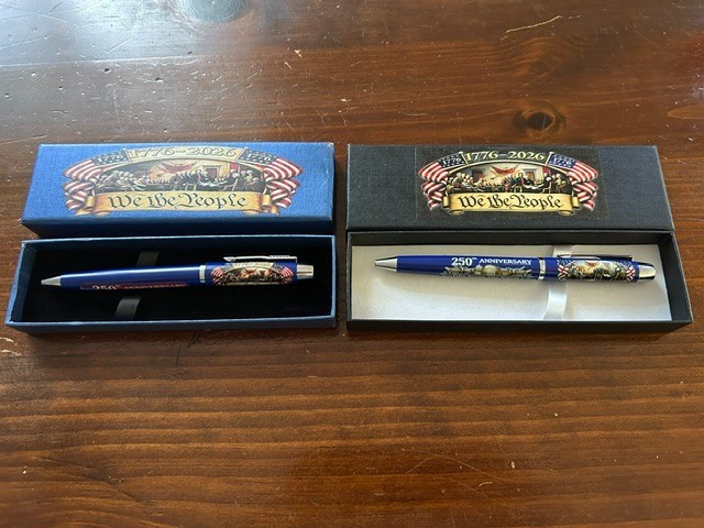 2-250th Anniversary We The People 1776-2026 Ink Pens