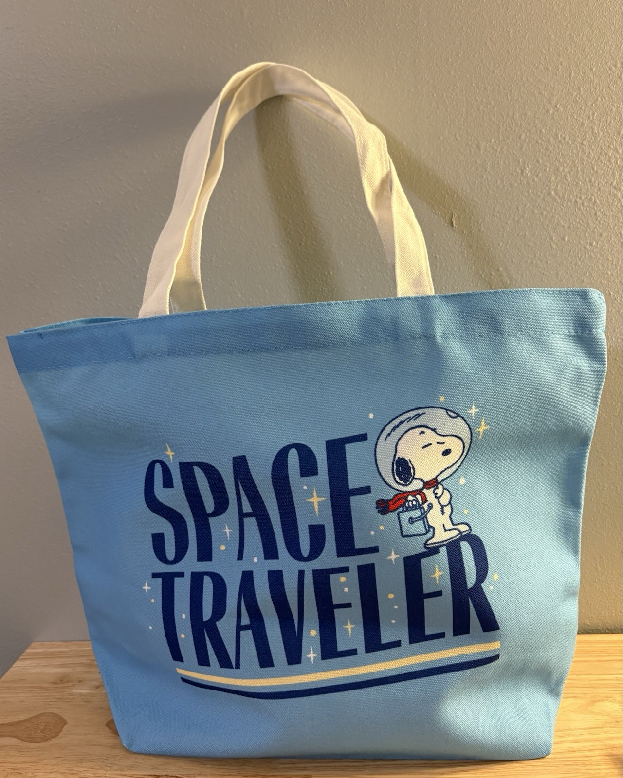 Peanuts Snoopy Combo: Tote Bag & 50 Pcs Stickers