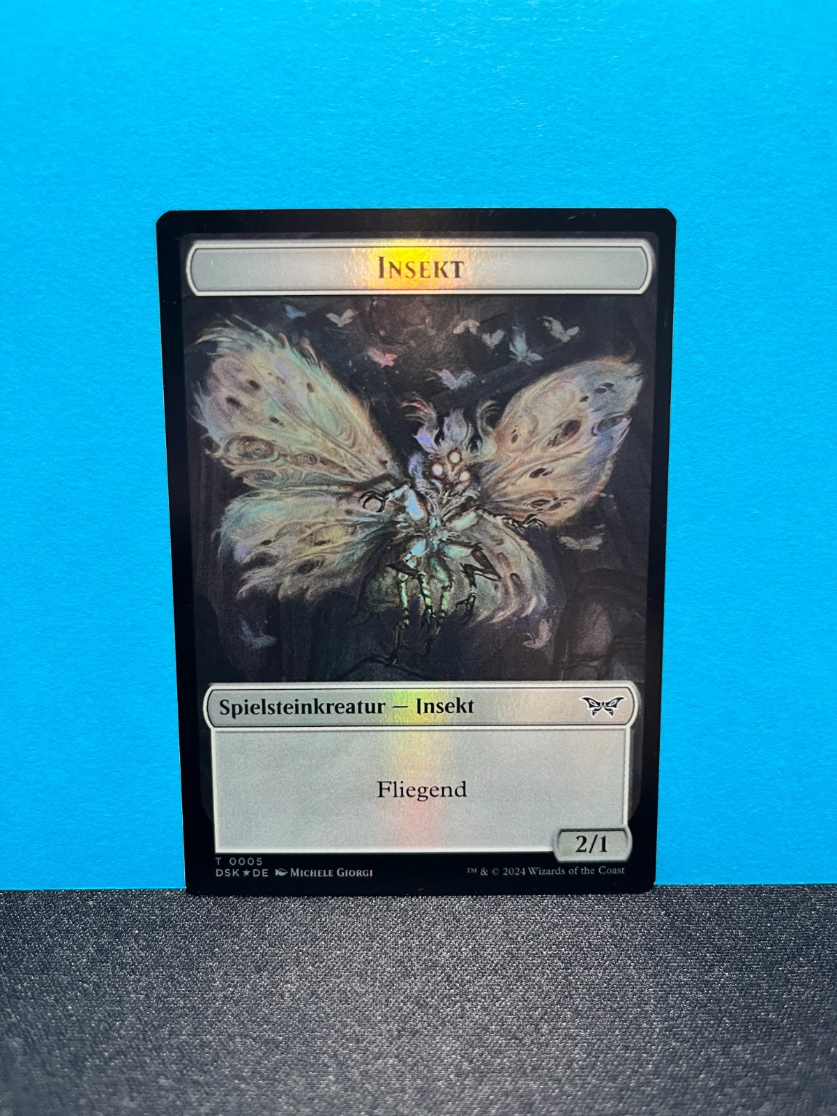 FOIL Insect – Manifest Token / Insect – Manifest Token – MTG Magic