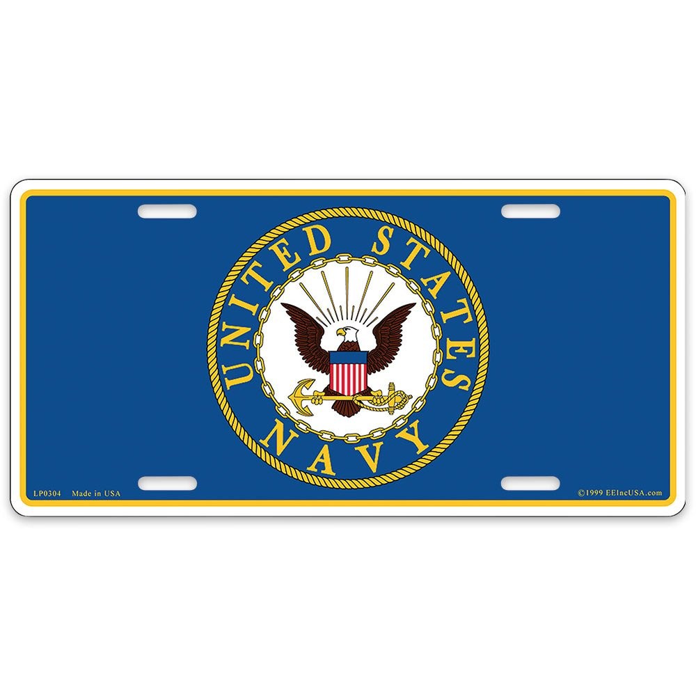 US Navy Logo License Plate