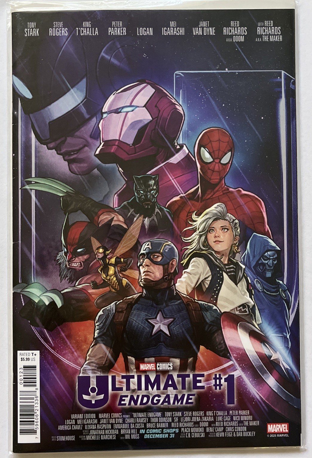 Ultimate Endgame #1 Stonehouse Homage Blind Bag Exclusive Variant – Spine Ticks