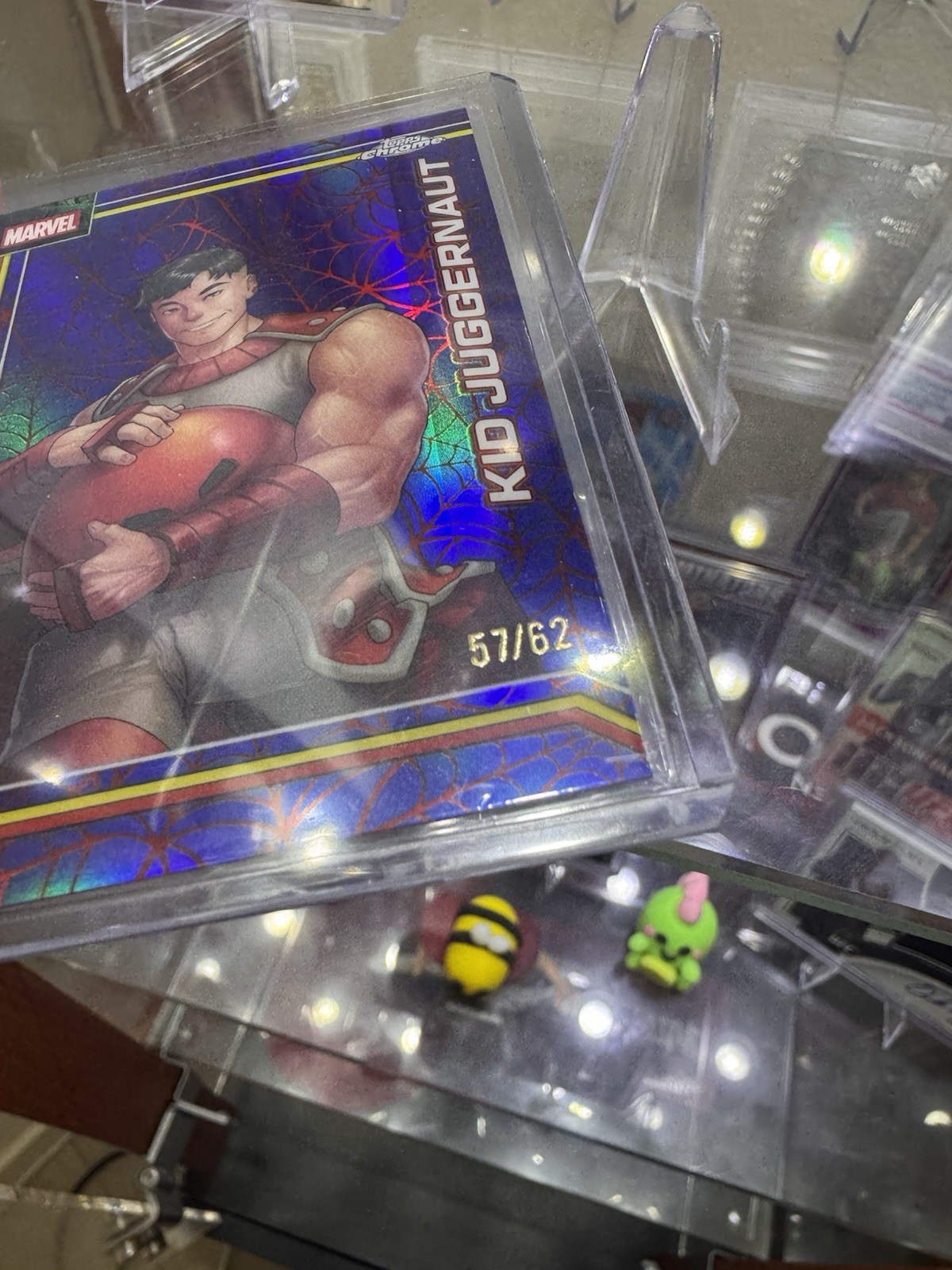 Topps 2026 Chrome Marvel Kid Juggernaut #064 Blue Parallel Serial #57/62