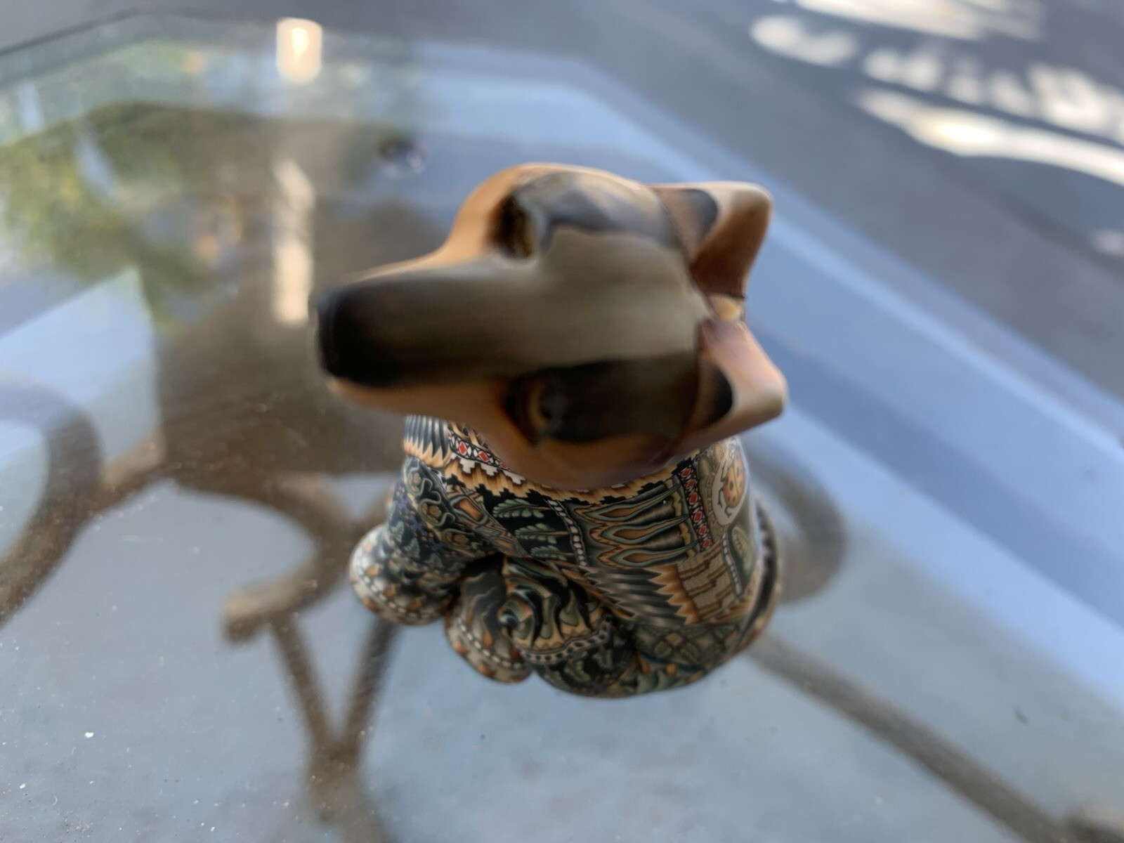 Jon Stuart Anderson Wolf 2 .75” Polymer Clay Figurine : MINT