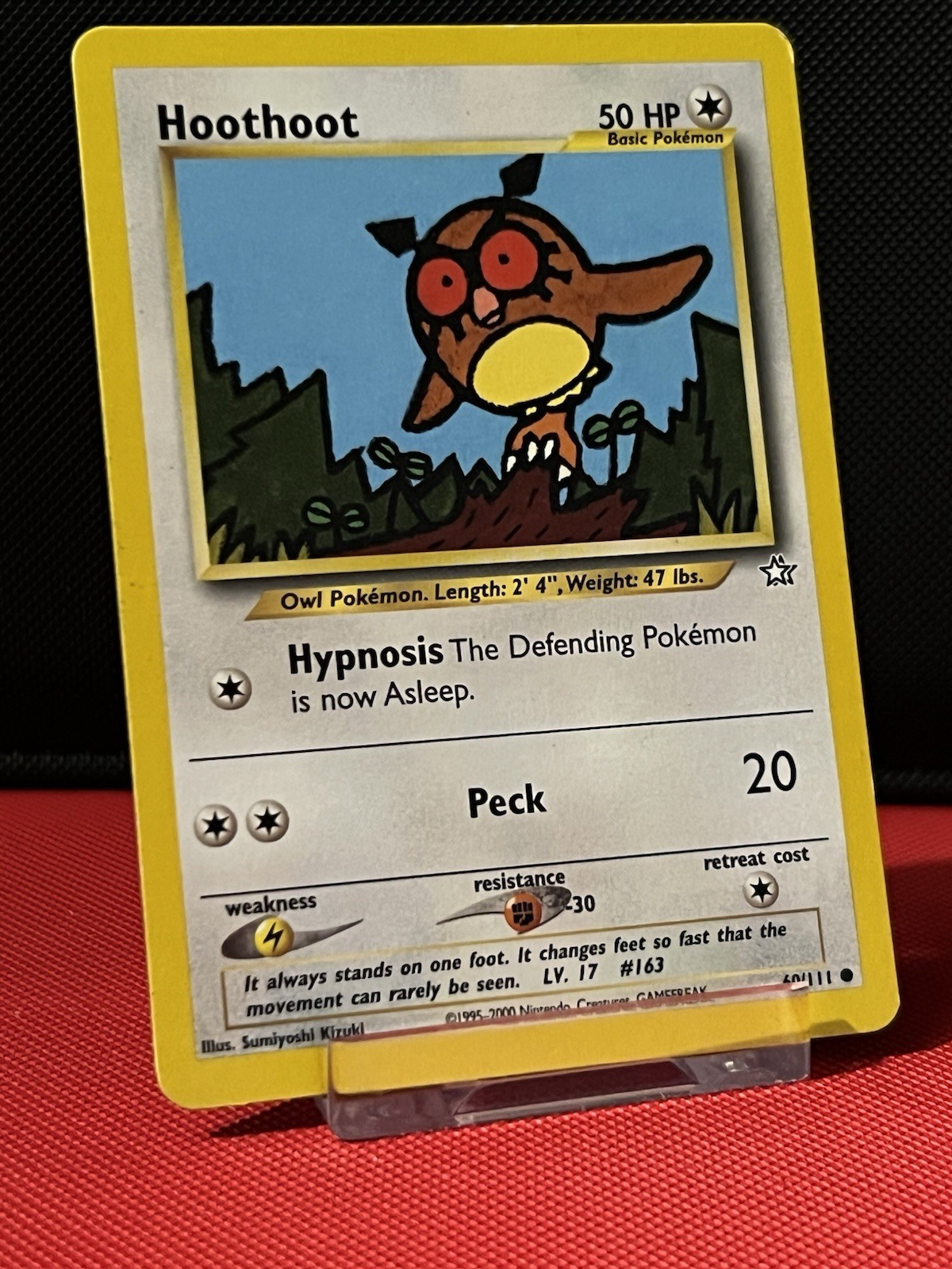 Pokemon TCG Hoothoot 60/111 Common Neo Genesis WOTC