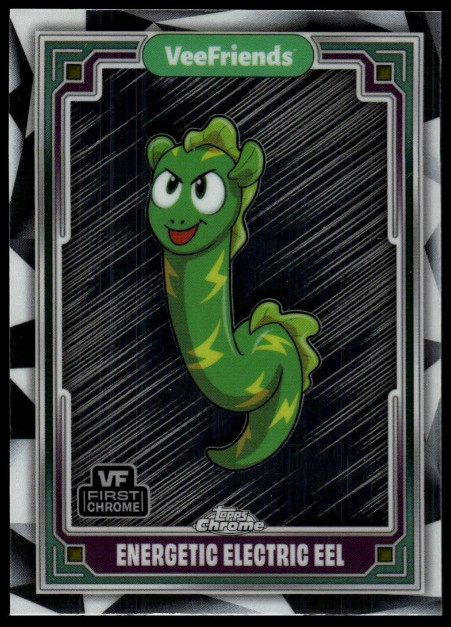 VeeFriends 2025 Topps Chrome Energetic Electric Eel #84 Silver Base Refractor