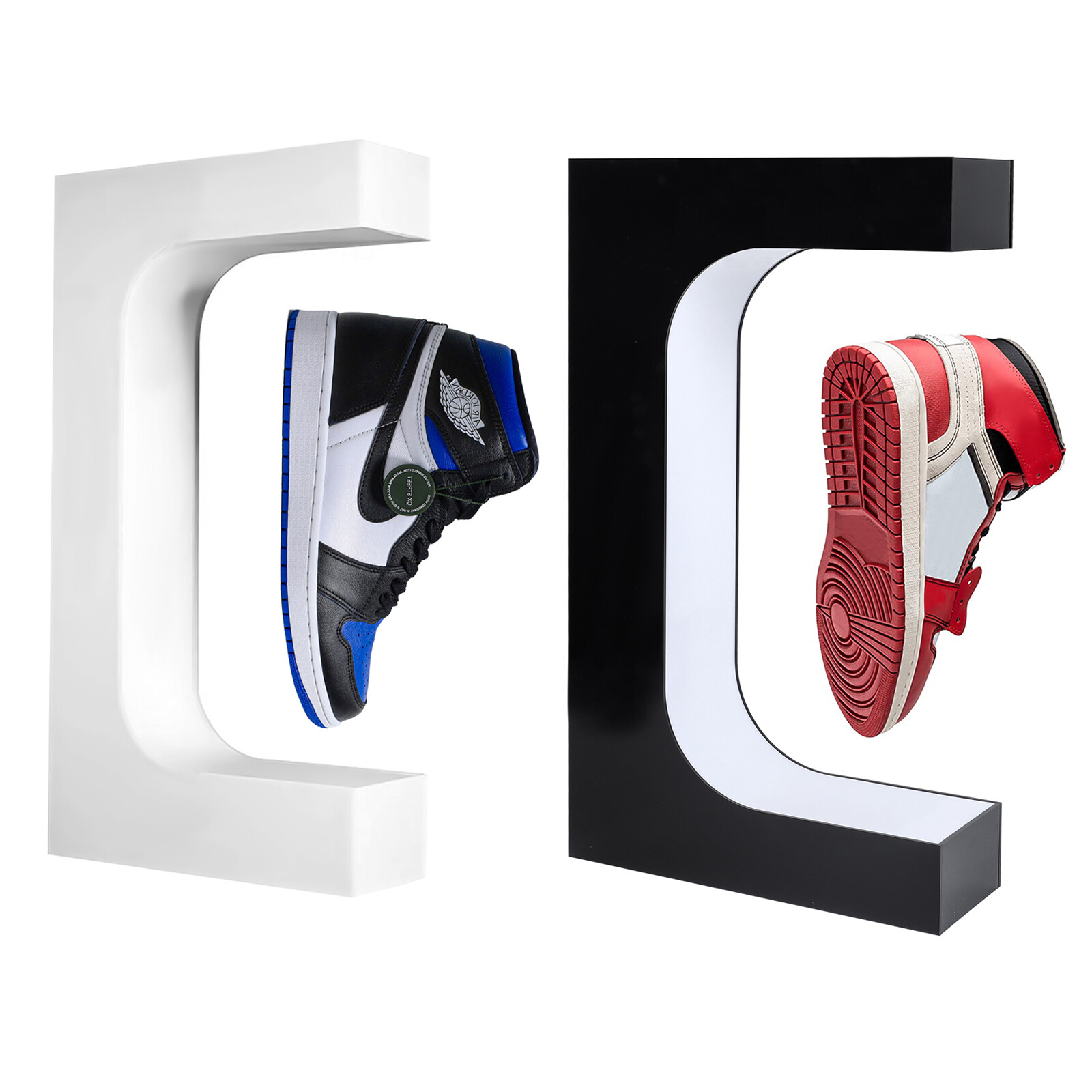 Unique Shoe Storage Box Container LED Light Levitating Floating Sneaker Display