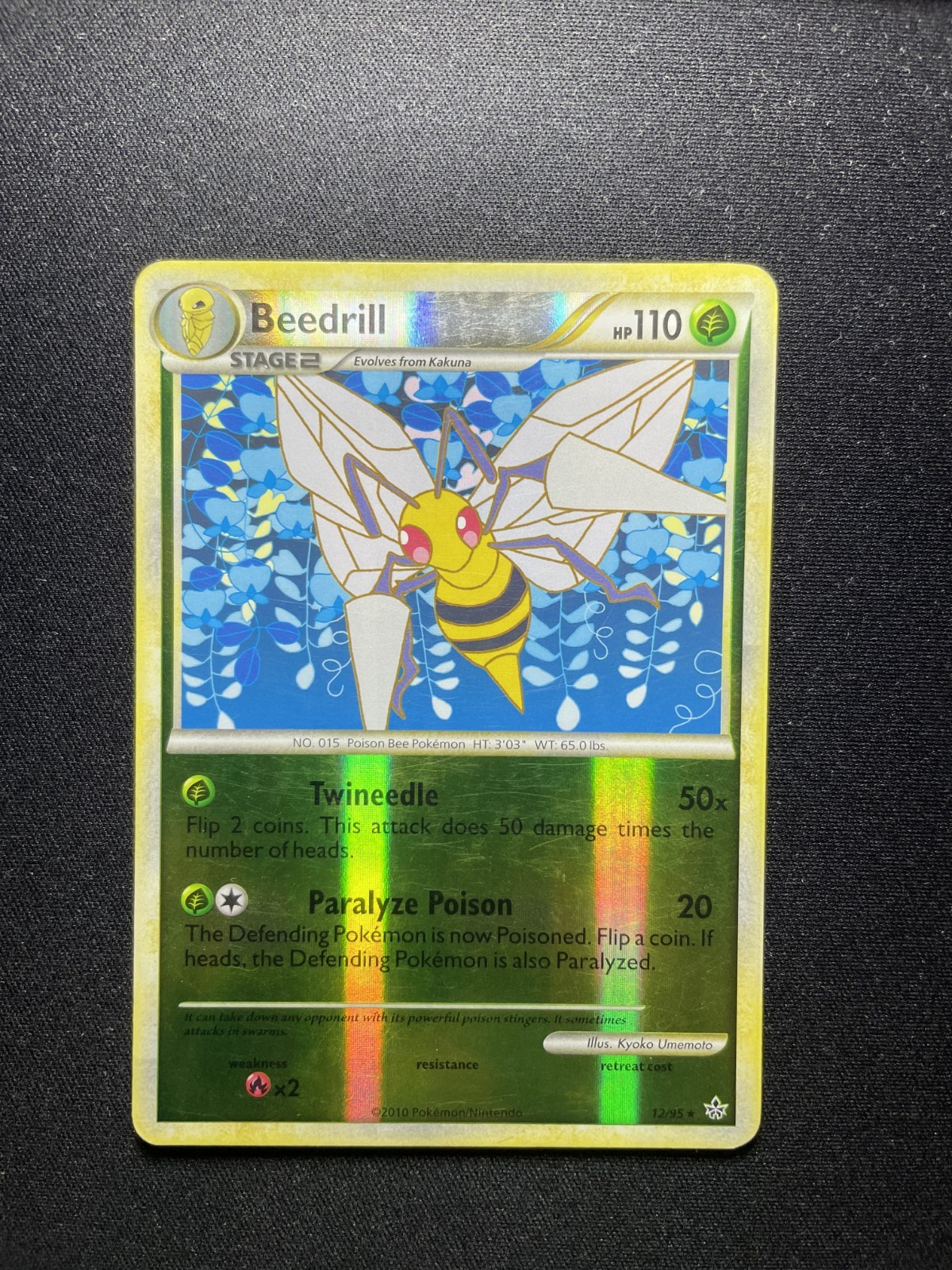 Beedrill – 12/95 [HS Unleashed] Pokemon TCG – REVERSE HOLO RARE B31