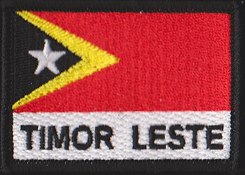 Timor Leste Flag – Polyster (Air Force) Militaria Patch Patches
